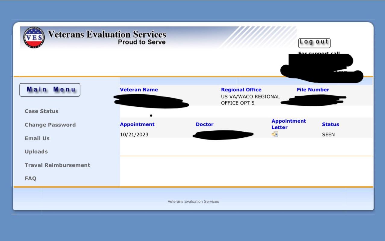 Any of you guys have had VES take over a deferred claim? r