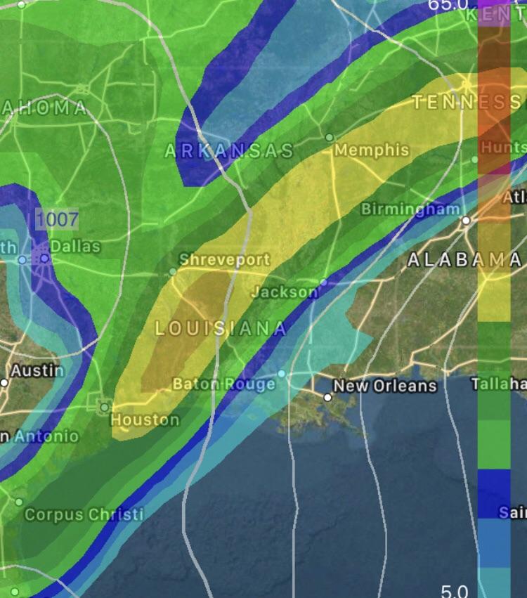 Louisiana severe weather Thursday 2AM probably much more before r/weather