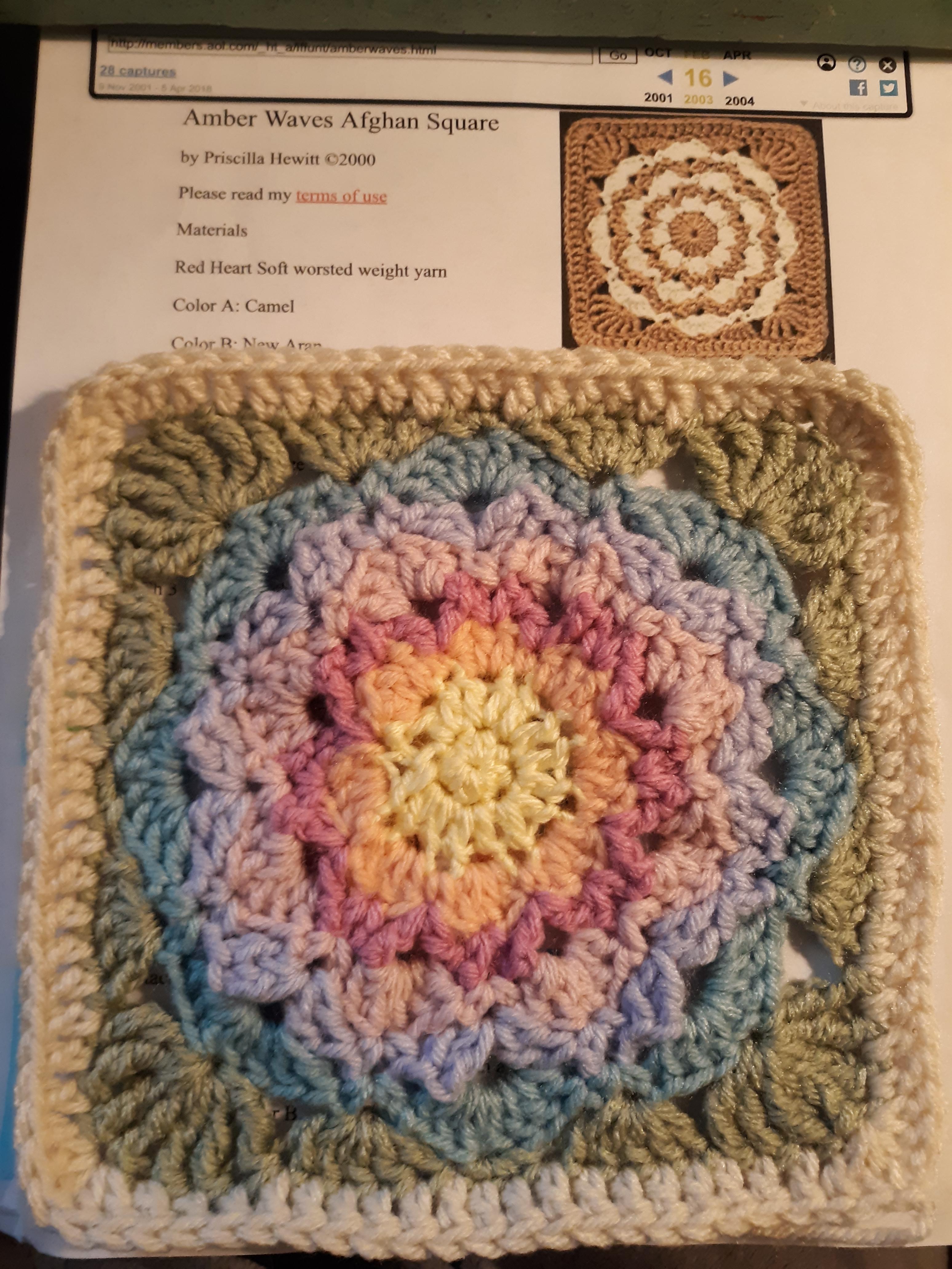 Heirloom granny blanket for my granddaughter r/crochet