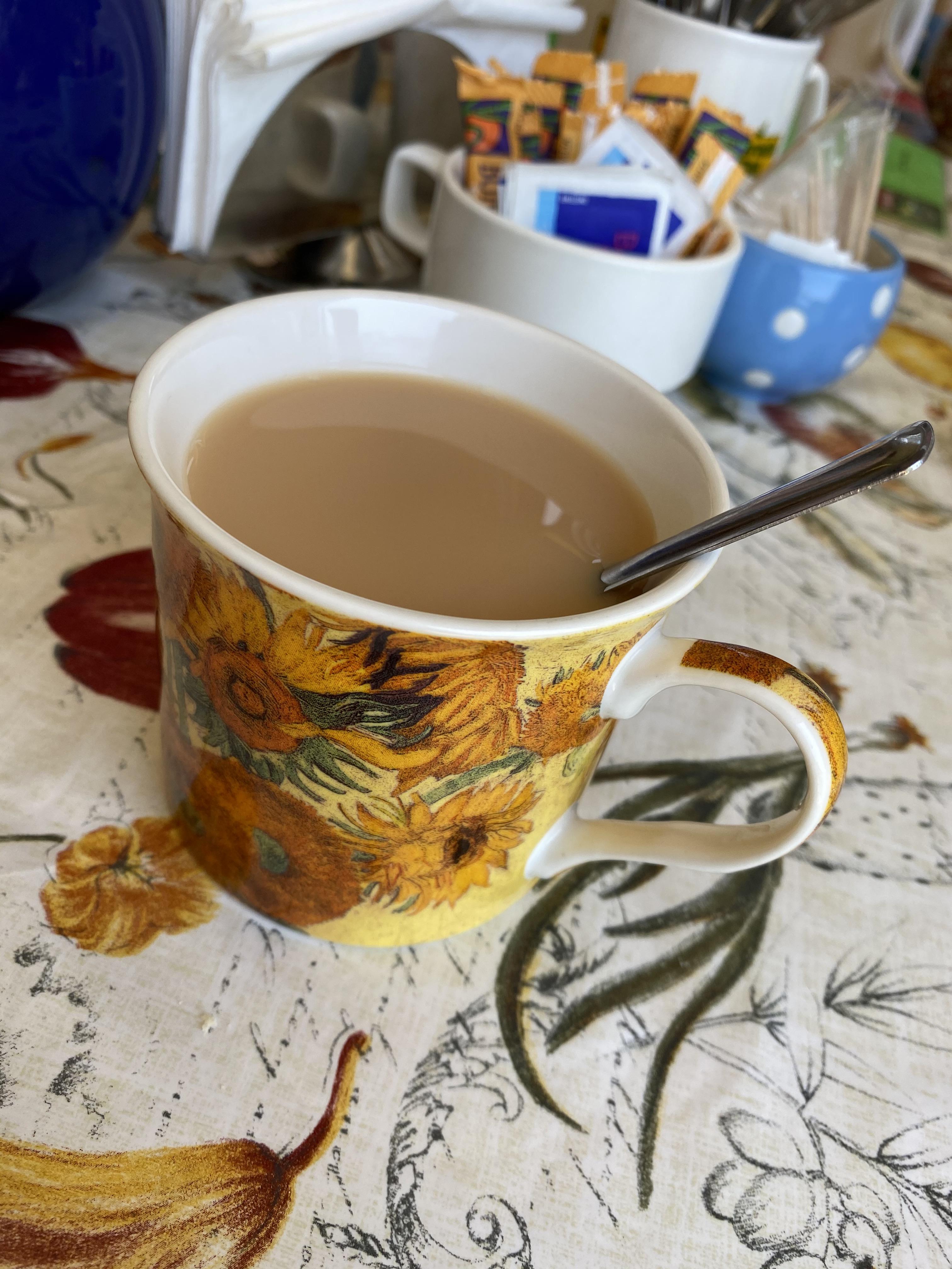 Nerada black tea, milk, no sugar at the Nerada Tea Farm in QLD