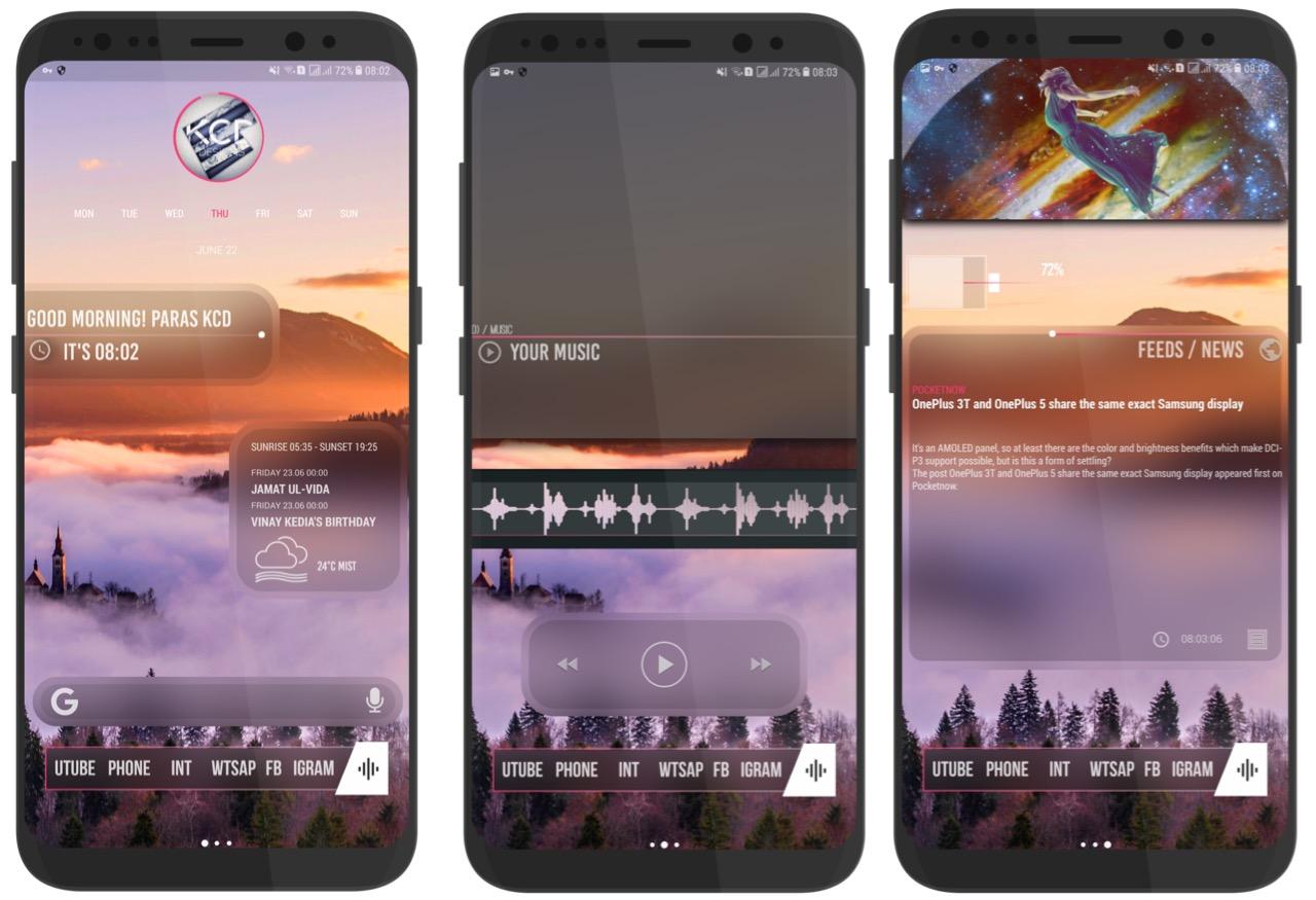 [KLWP] Fluent Design System in Android androidthemes