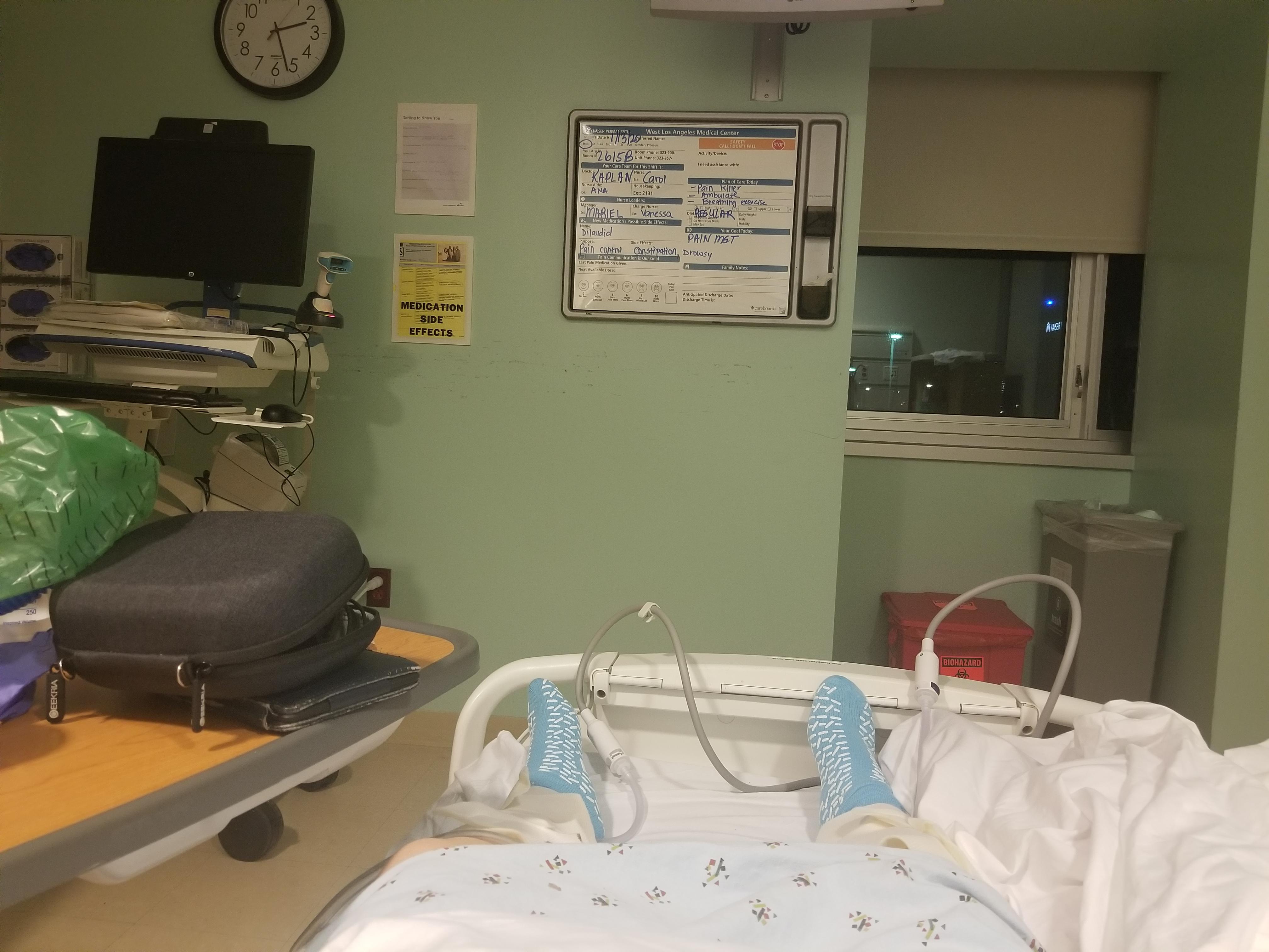 First Night in the Hospital. 227 AM PST. r/Fibroids