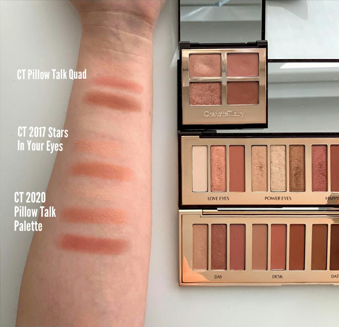 Charlotte Tilbury PINKS (Pillow Talk Quad, Palette, and 2017 Instant Look Palette) r/swatchitforme