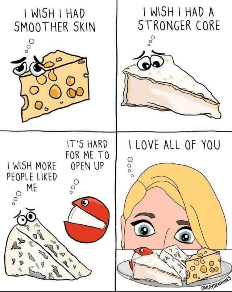 Today is my blue cheese day so here is one of my favorite memes. r/Cheese