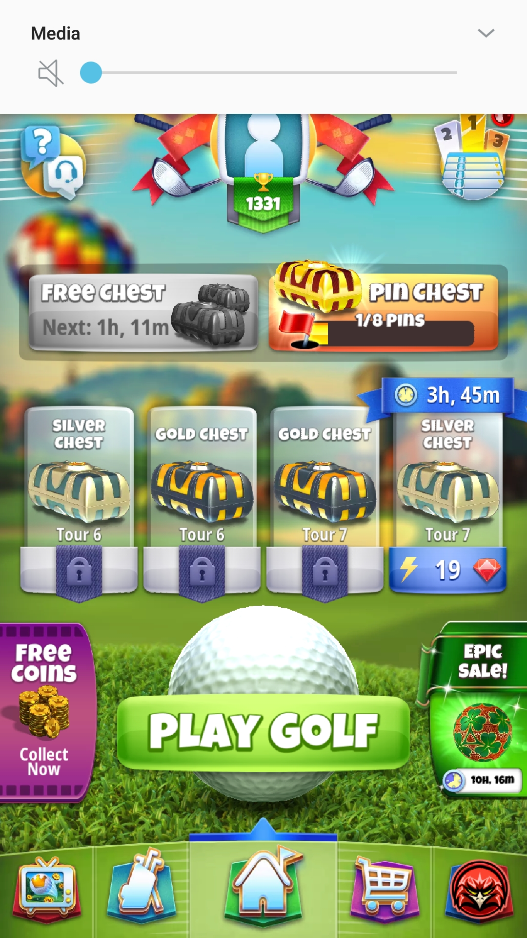 Who says you can't have two gold chests? r/GolfClash