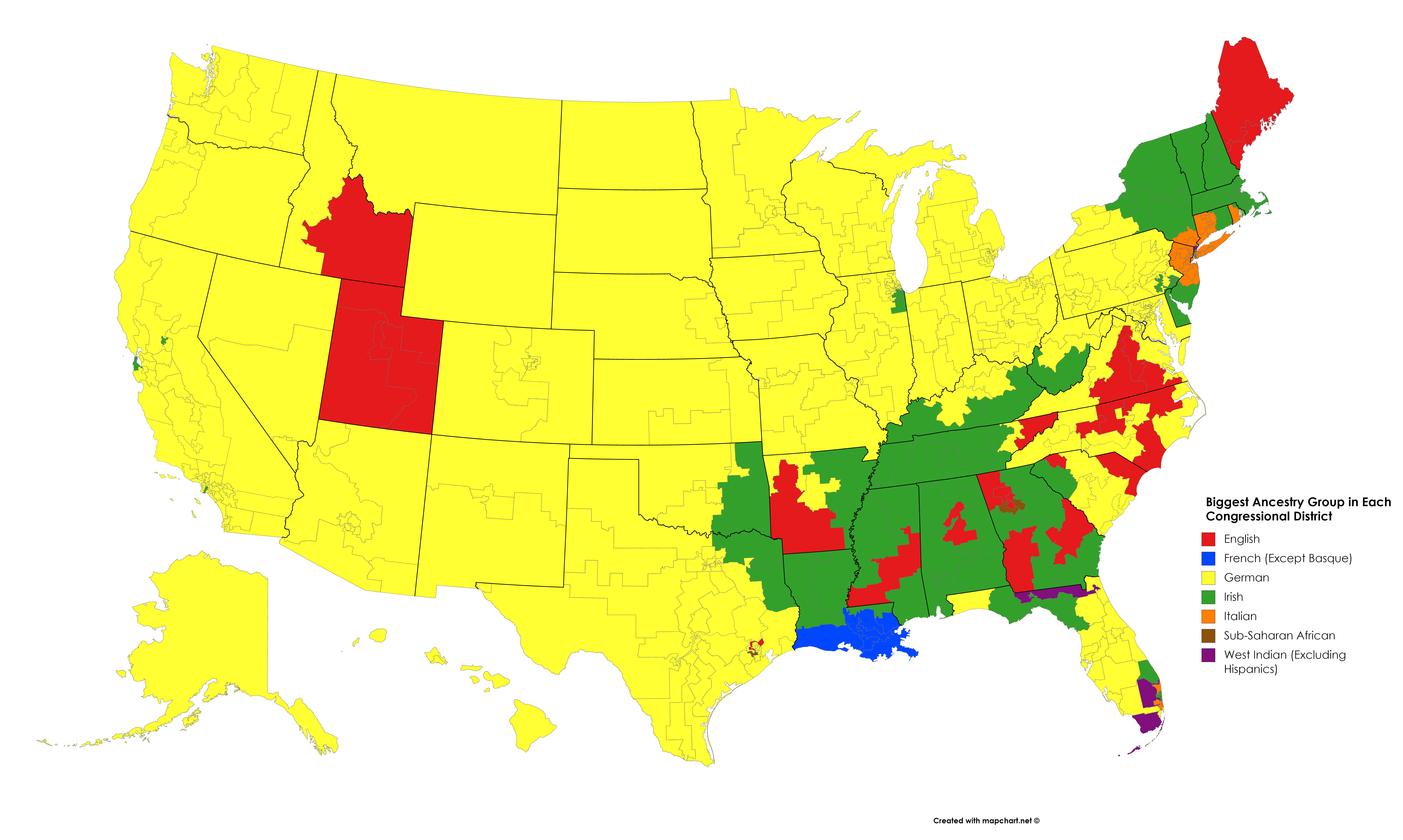 Ancestry State Maps Show American Ancestries Across the US