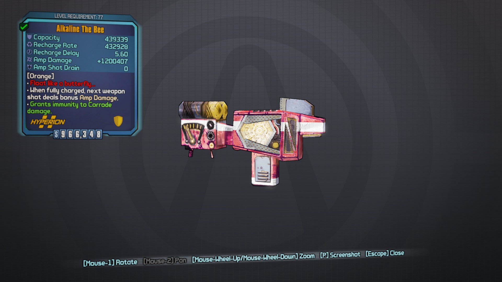 Got this beauty from Hunter Hellquist today r/Borderlands2