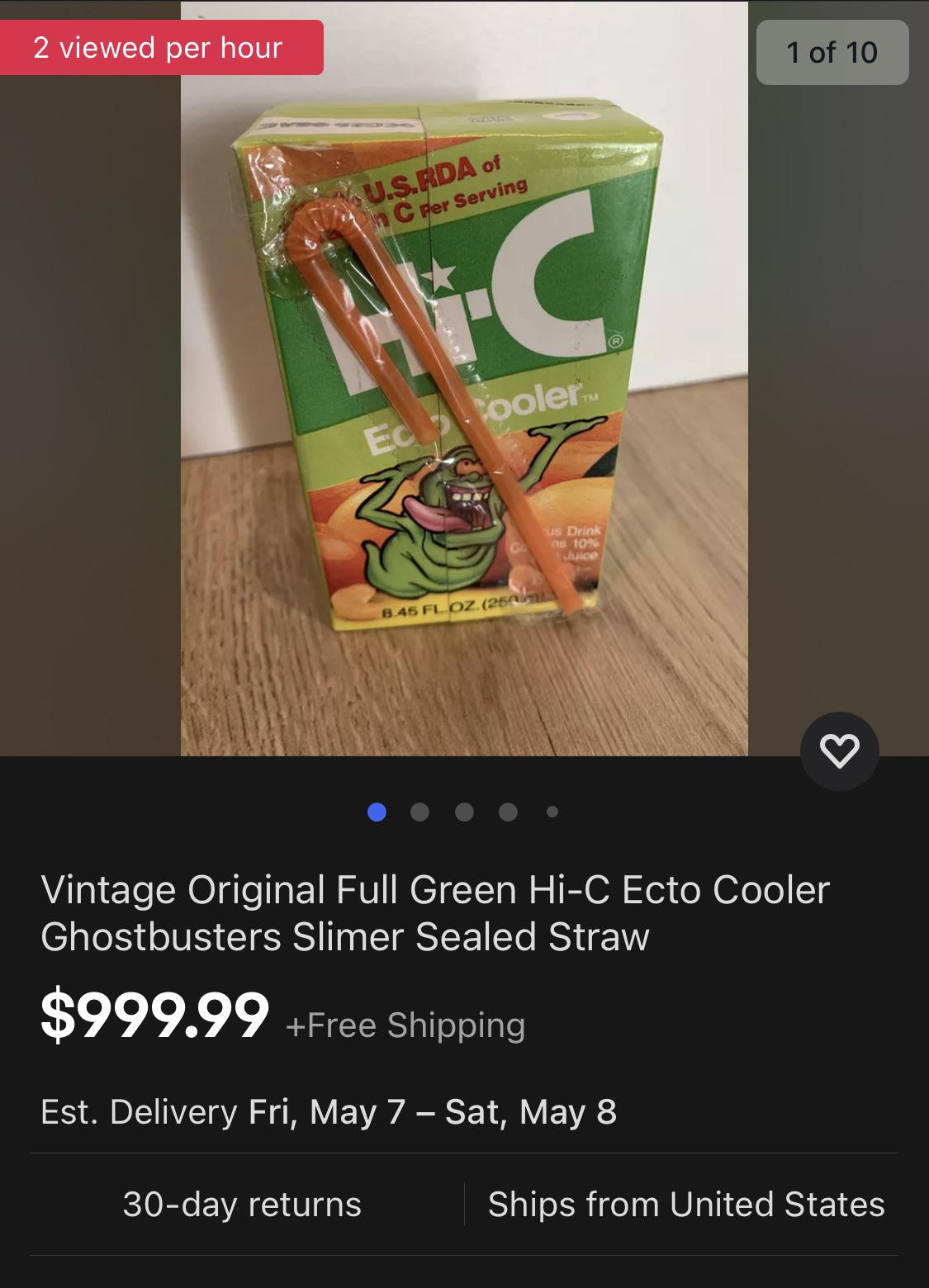 An original Ecto Cooler HiC! r/rickandmorty