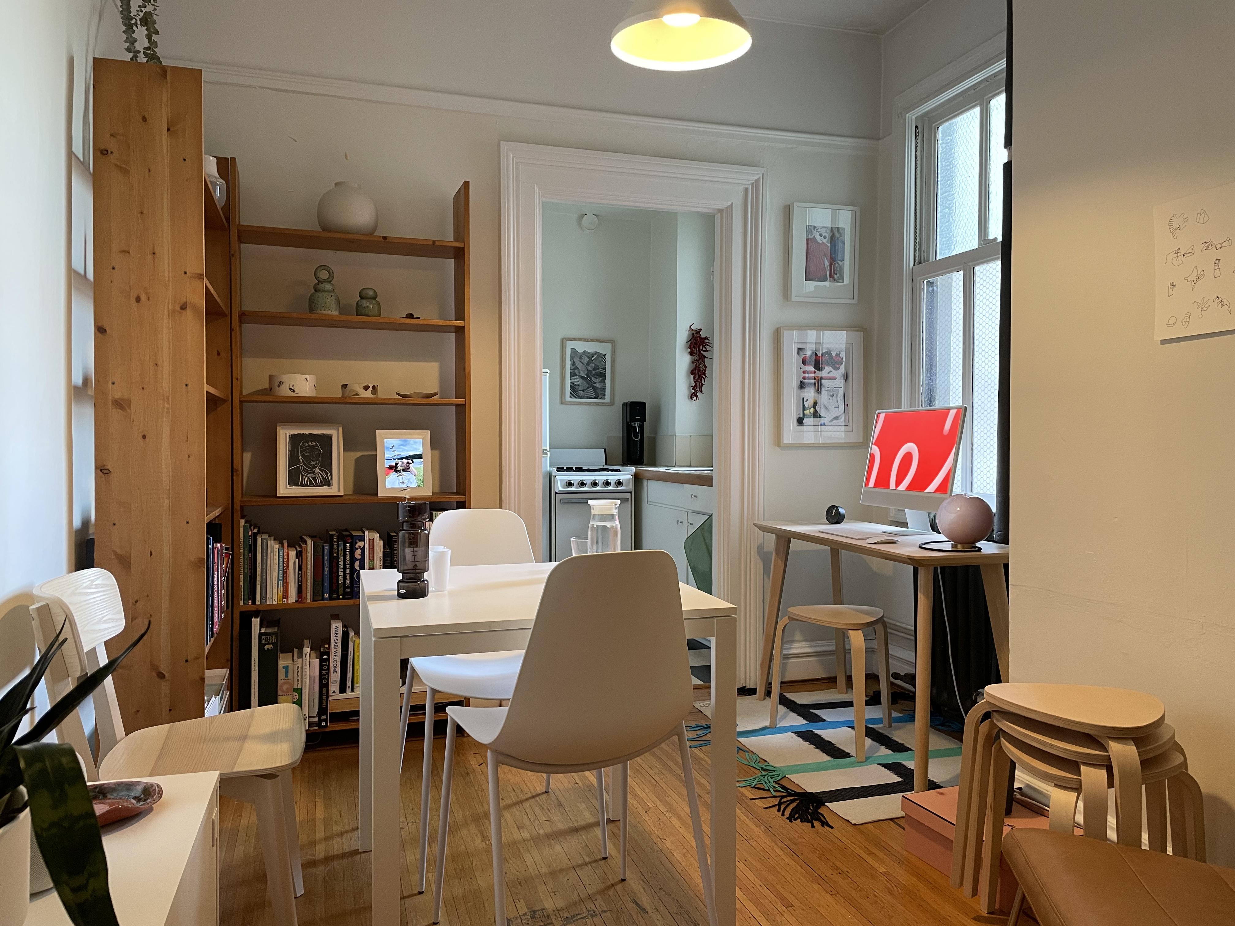 My cozy dining room / office space. r/CozyPlaces