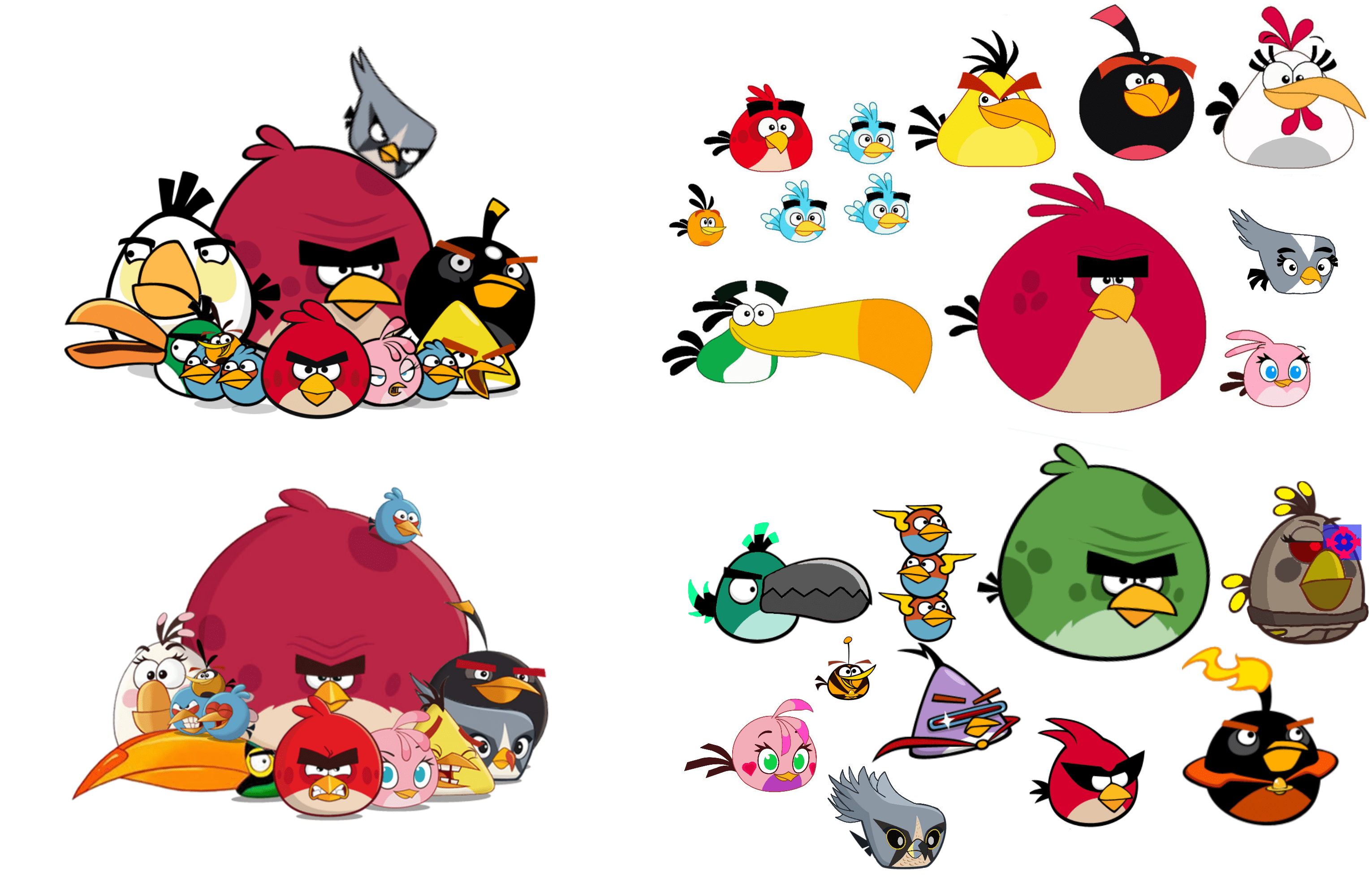 different types of flock r/angrybirds