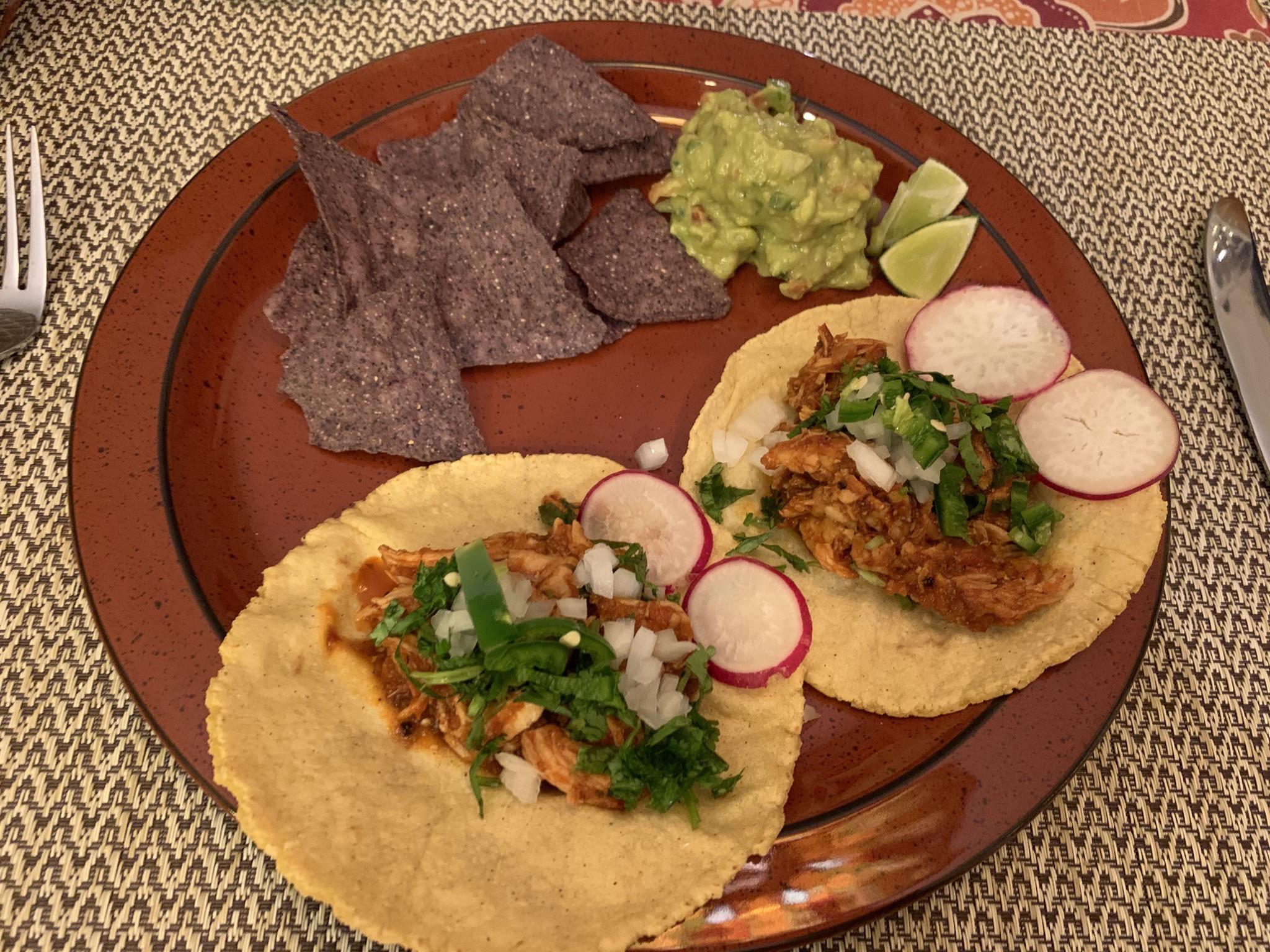 Kenji’s Tinga de Pollo on homemade corn tortillas r/seriouseats