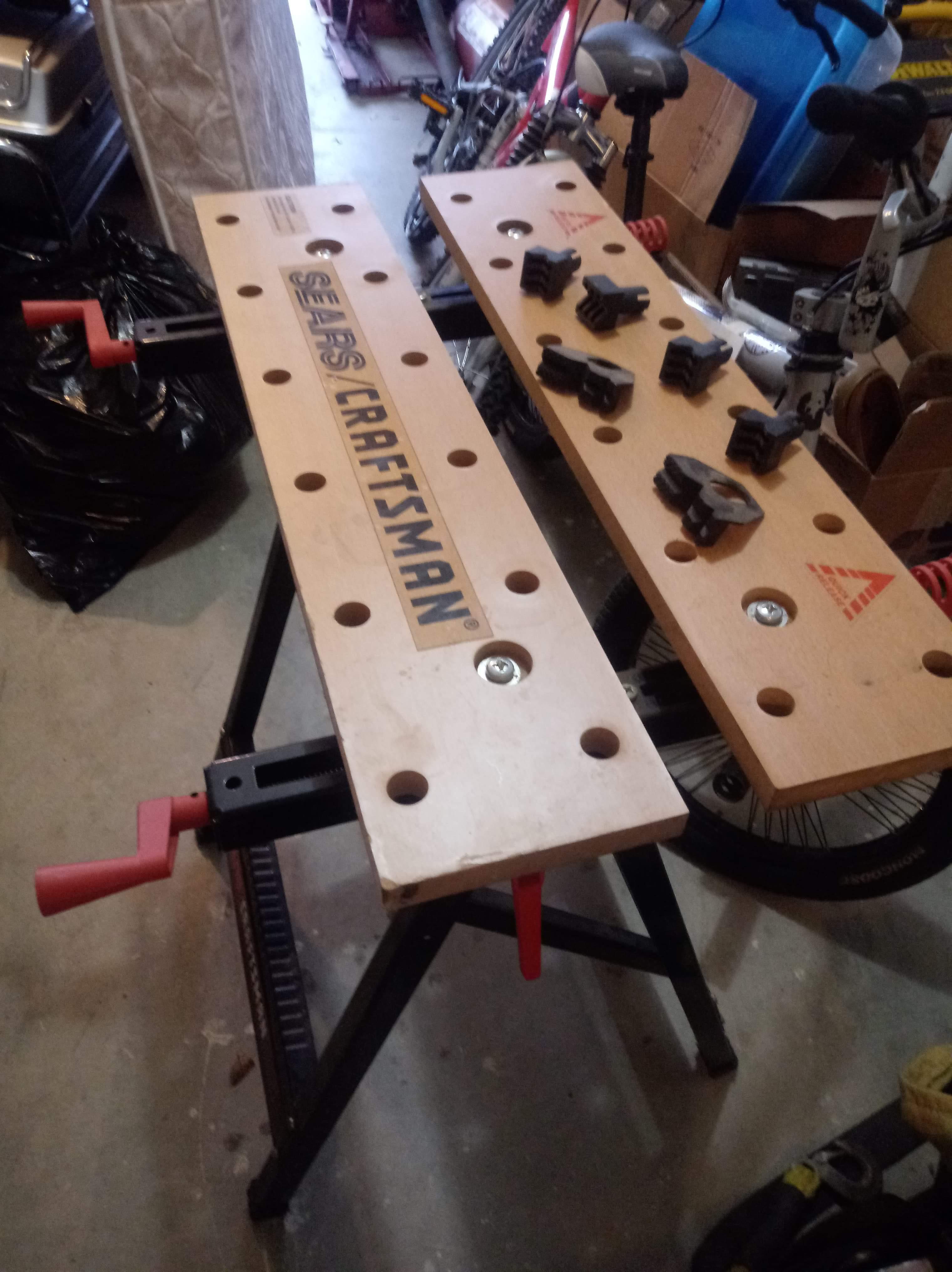 Sears/Craftsman folding work bench. Anybody had this model? Found it on