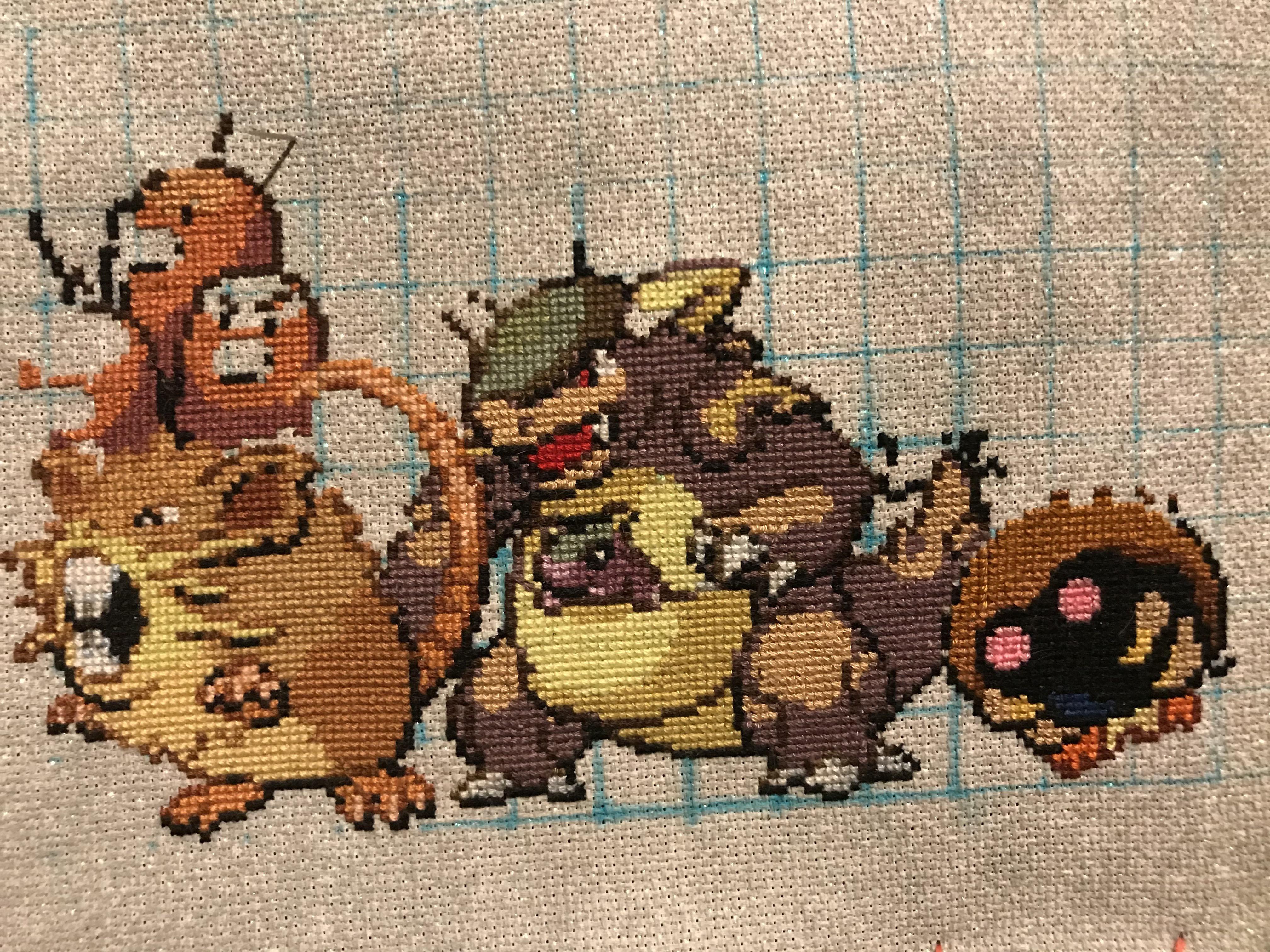 [Wip] Pokémon Color Wheel progress. Pattern by U/BorisDeOnion r