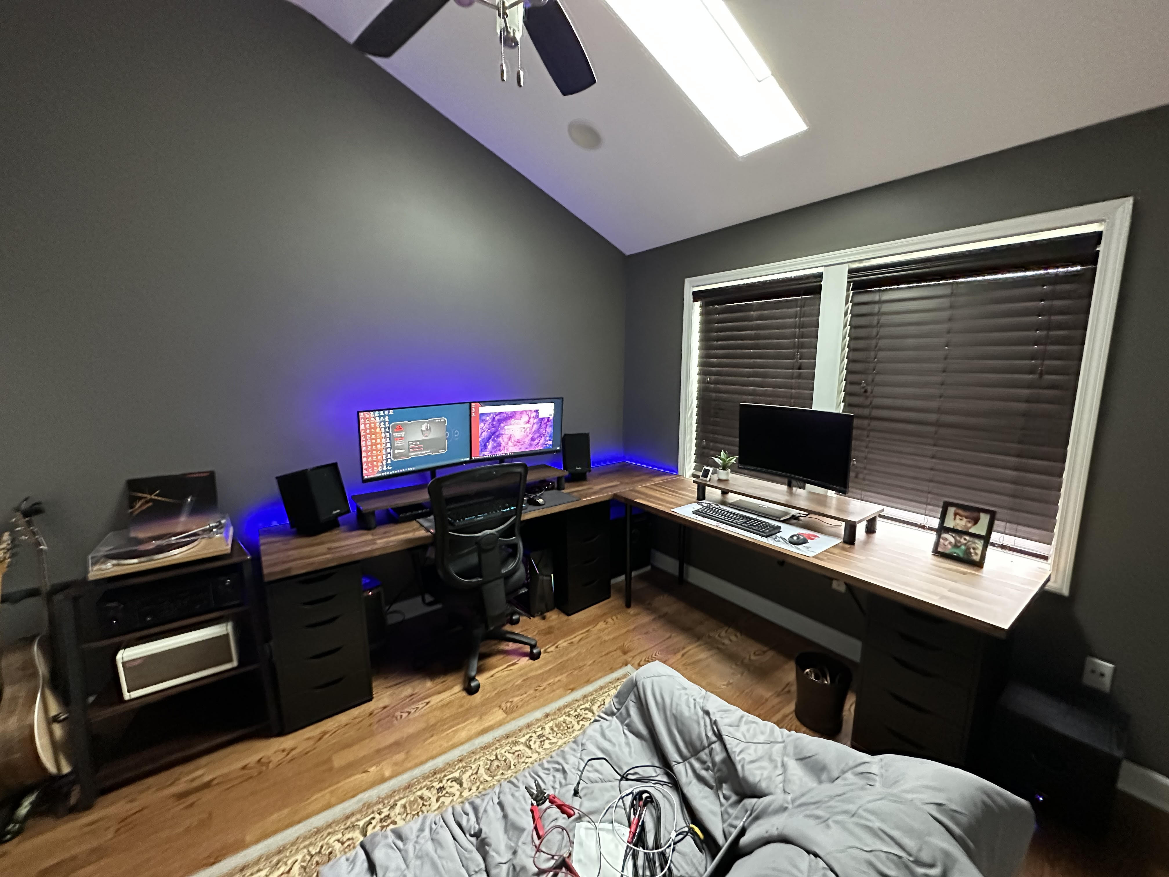 Ikea Karlby and Alex Drawers Desk/ Audio Workstation build r/battlestations