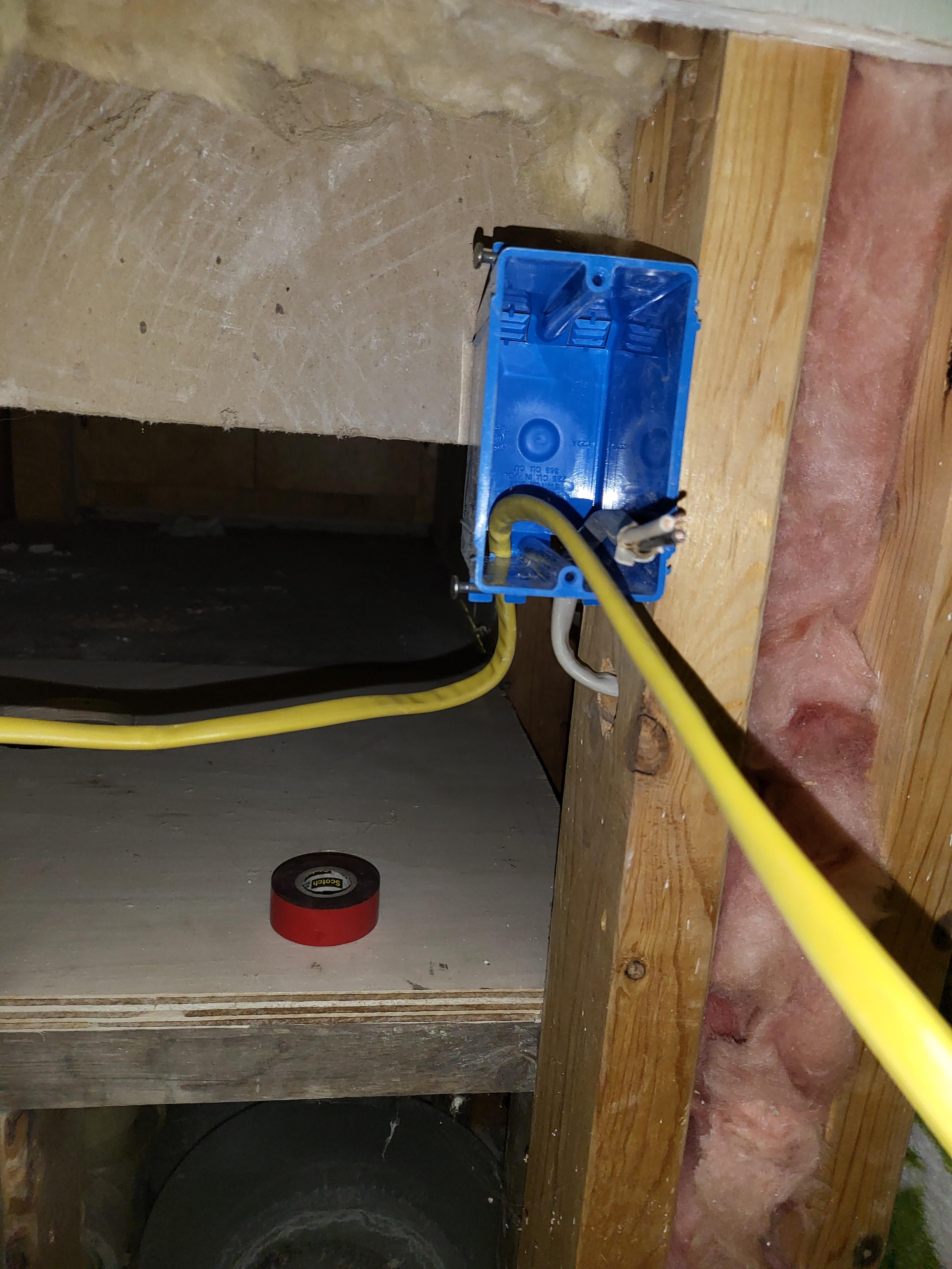 Cable repair near a close. r/electricians