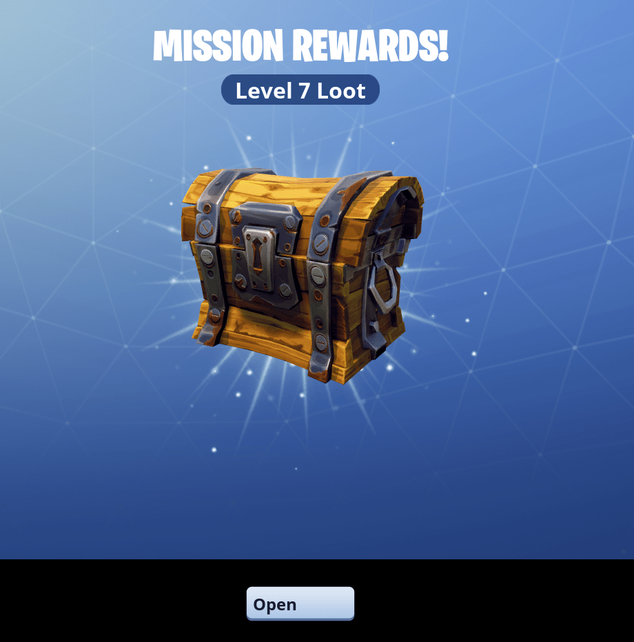 When you over level a lv7 loot box c r/FORTnITE