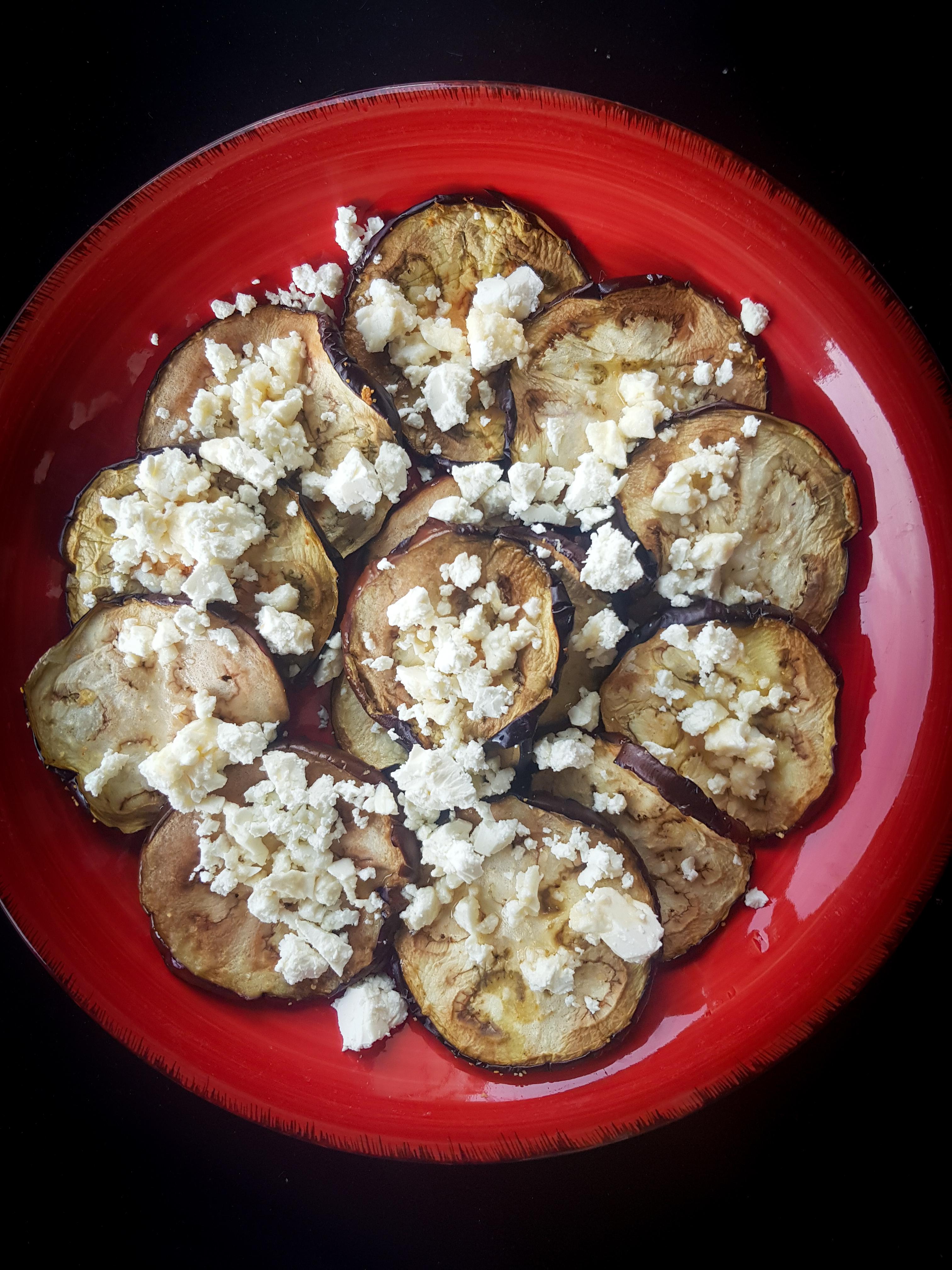 Air fried Eggplant with Honey Feta r/AirFryer_Recipes