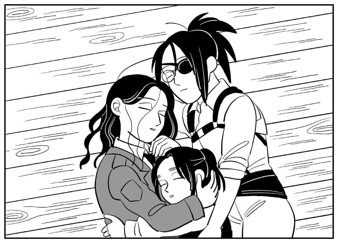 Hange, Pieck and Gabi by gomgomgom1234 r/GabiCult