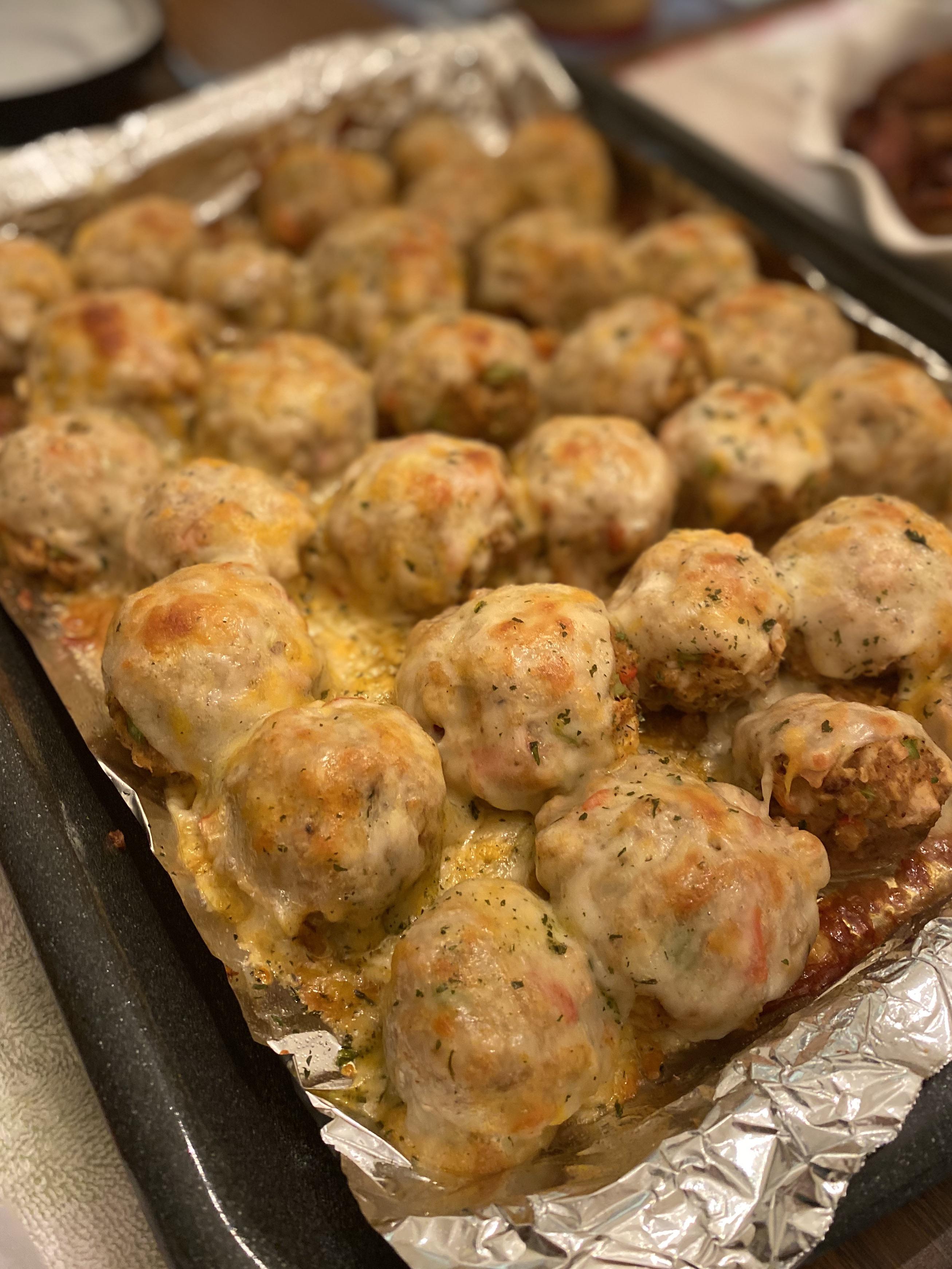 Crab stuffed mushrooms. Last time I made them I used imitation crab. I