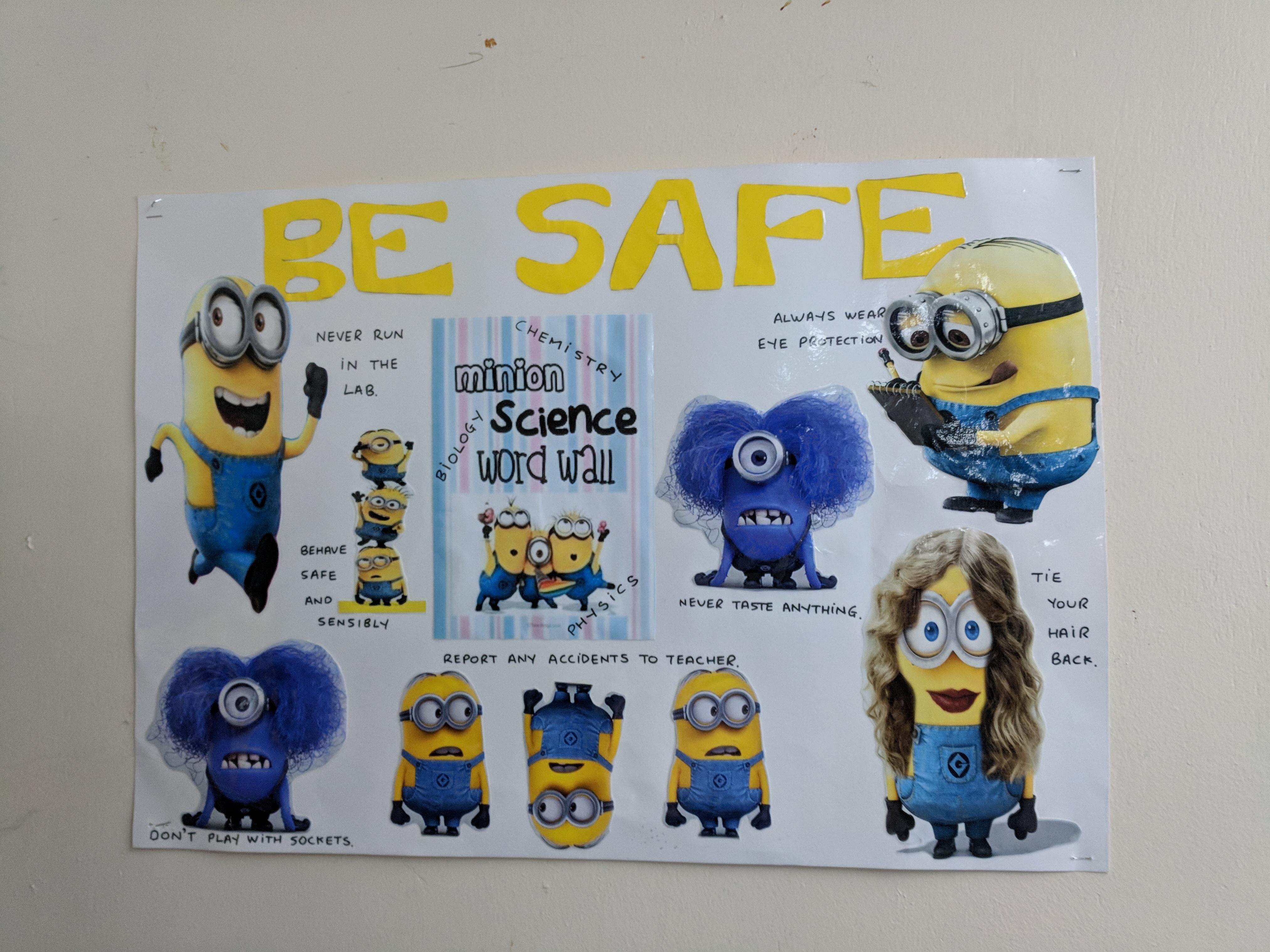 Another Minion Safety poster? (xposted from r/FellowKids) r/MinionHate