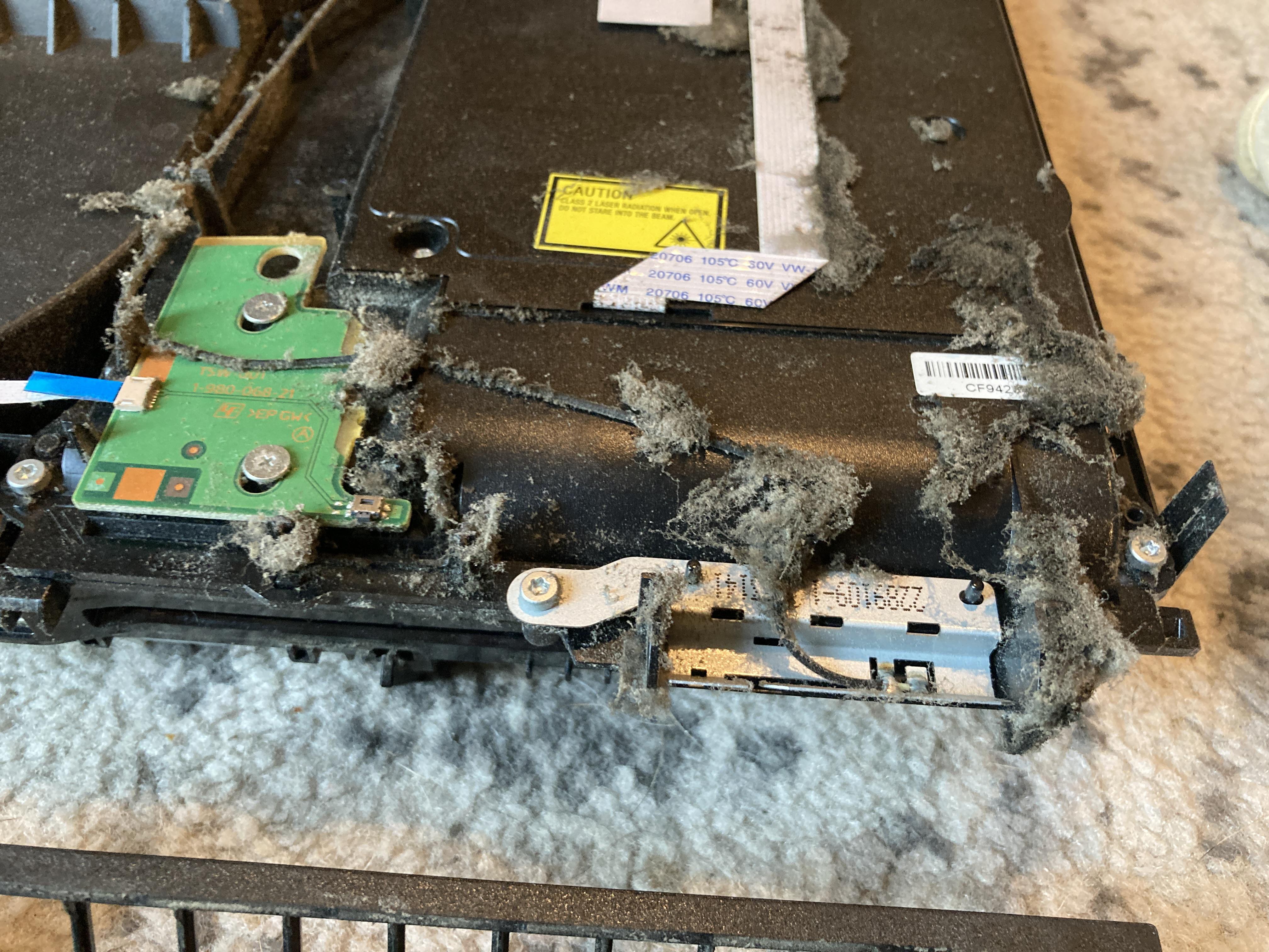 Bought a used PS4 from GameStop that was "cleaned." I guess they meant