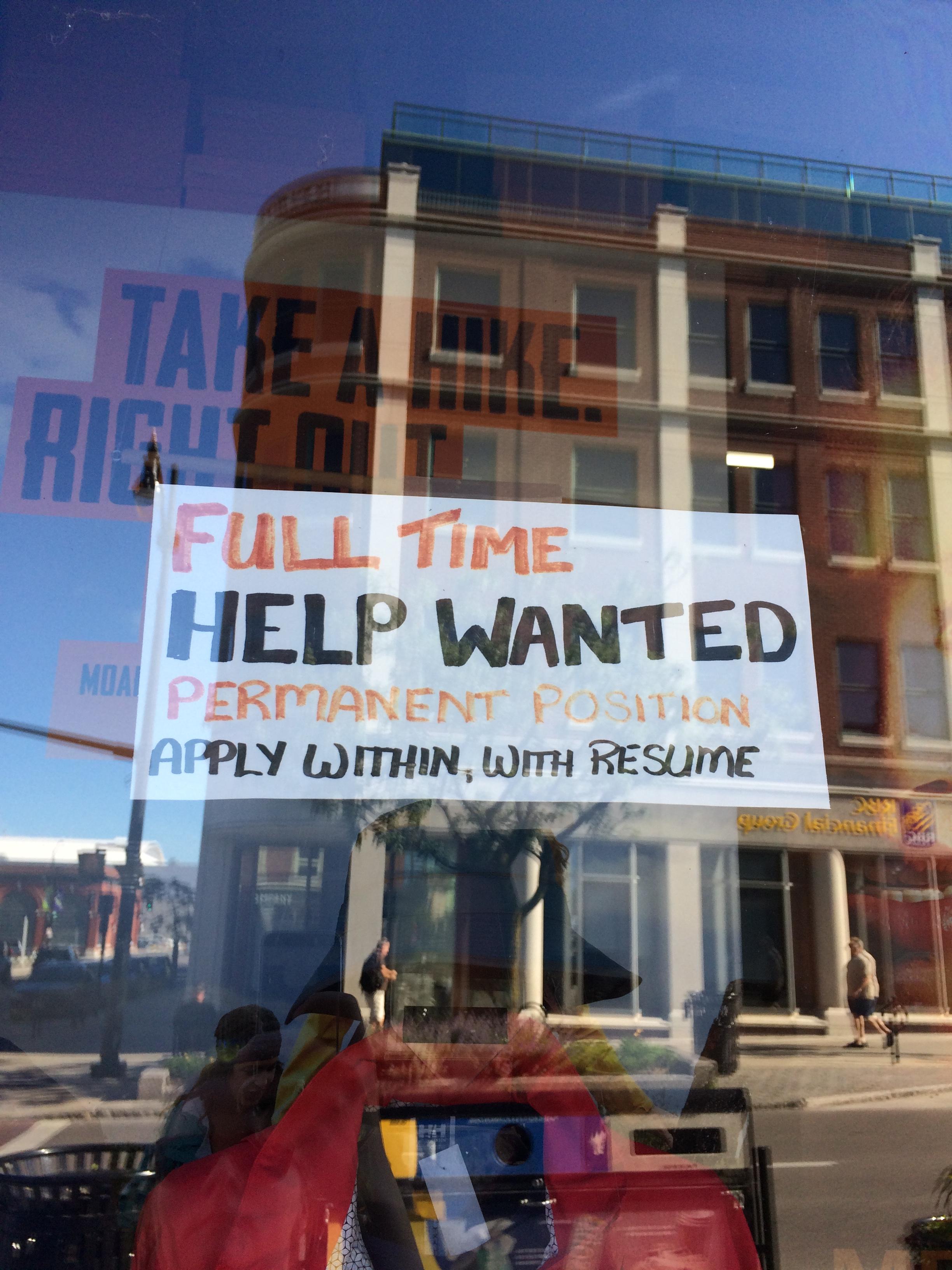 Permanent full time downtown job posting (AOne clothing