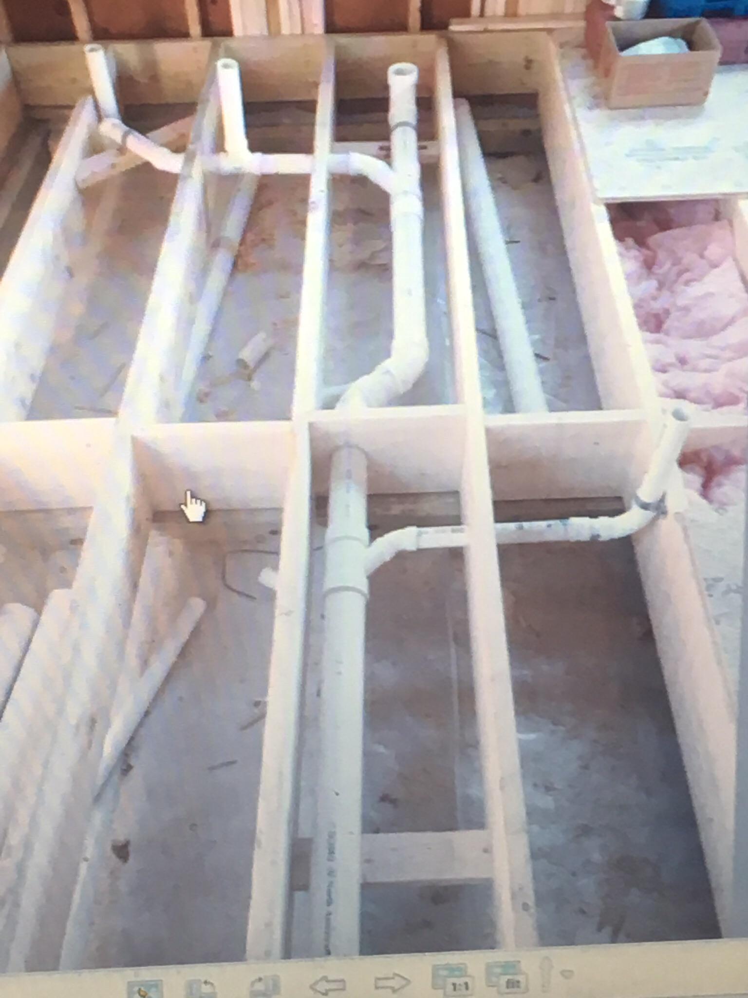 Full bath rough r/Plumbing