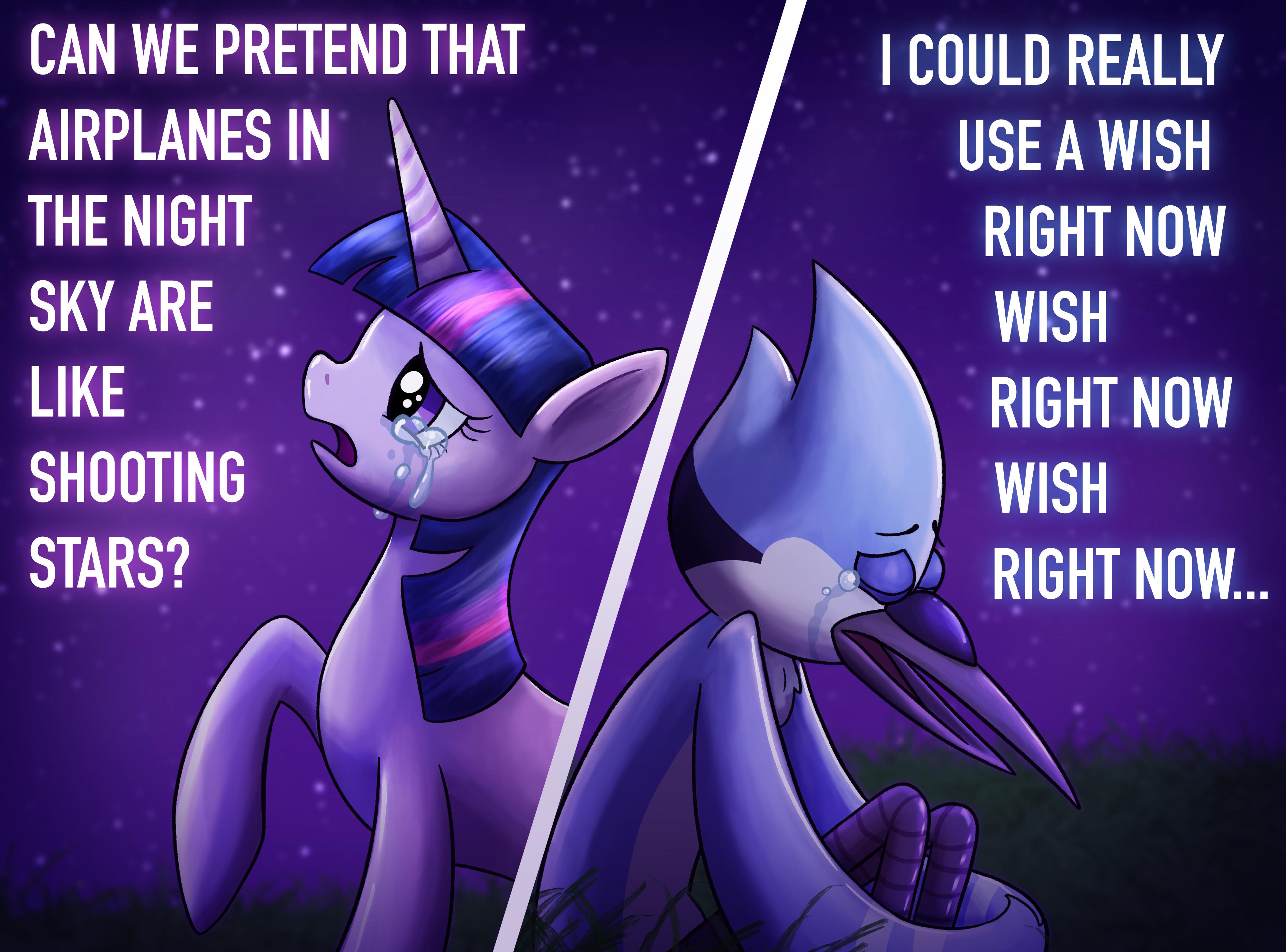 Can we pretend that airplanes in the night sky are like