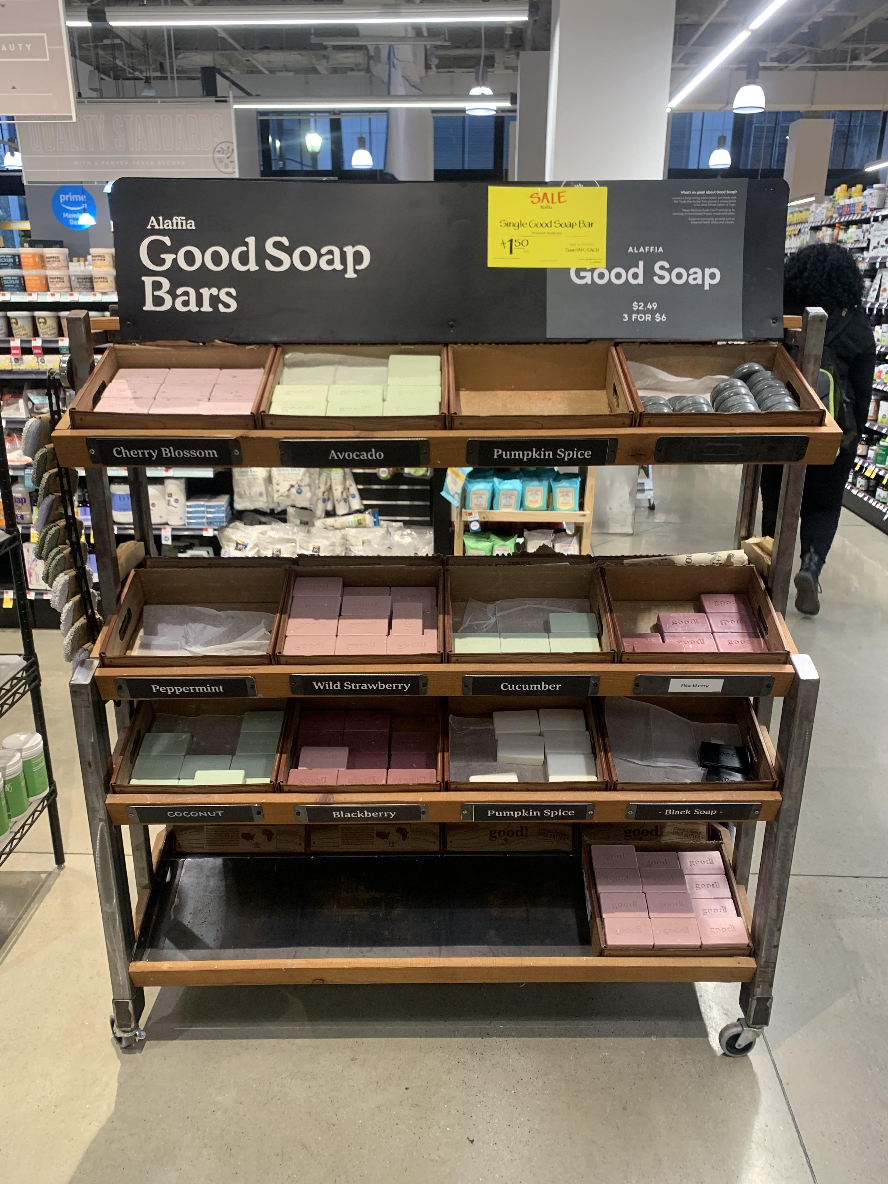 My local supermarket has packagefree soap for sale!! r/ZeroWaste