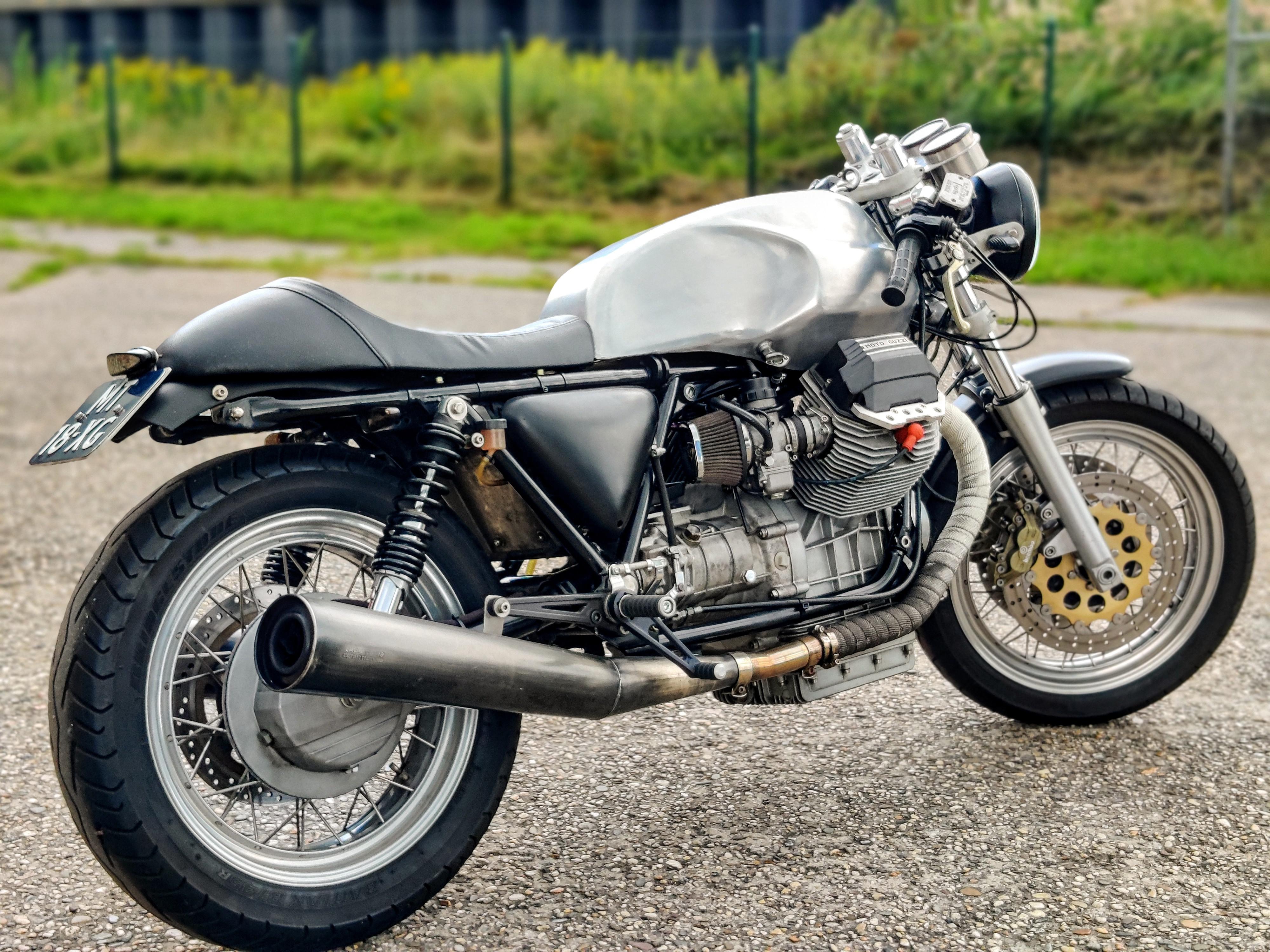 My Tonti frame 1000cc Moto Guzzi parts bin is coming together nicely