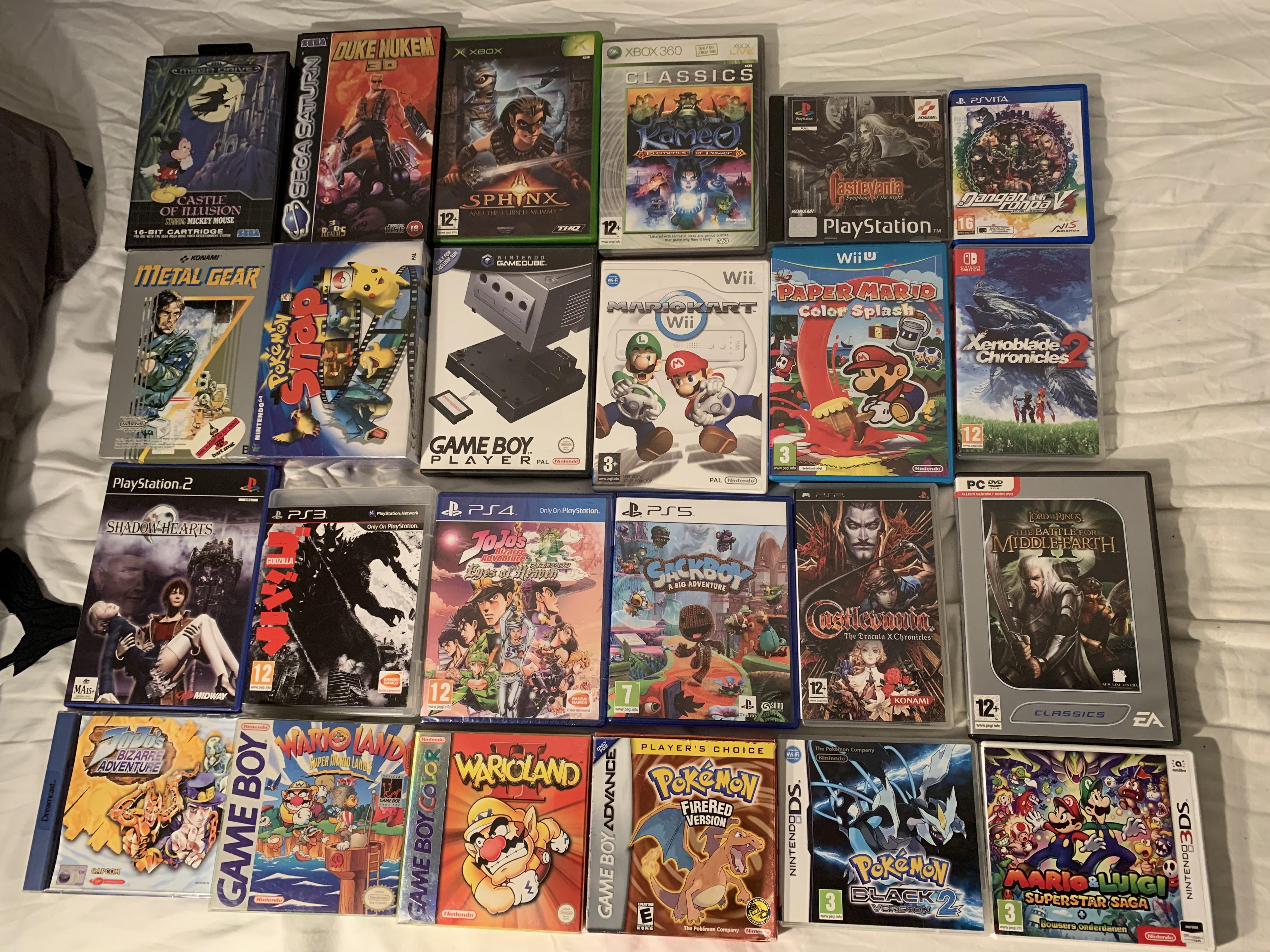 My most expensive (and in some cases rarest) games per platform