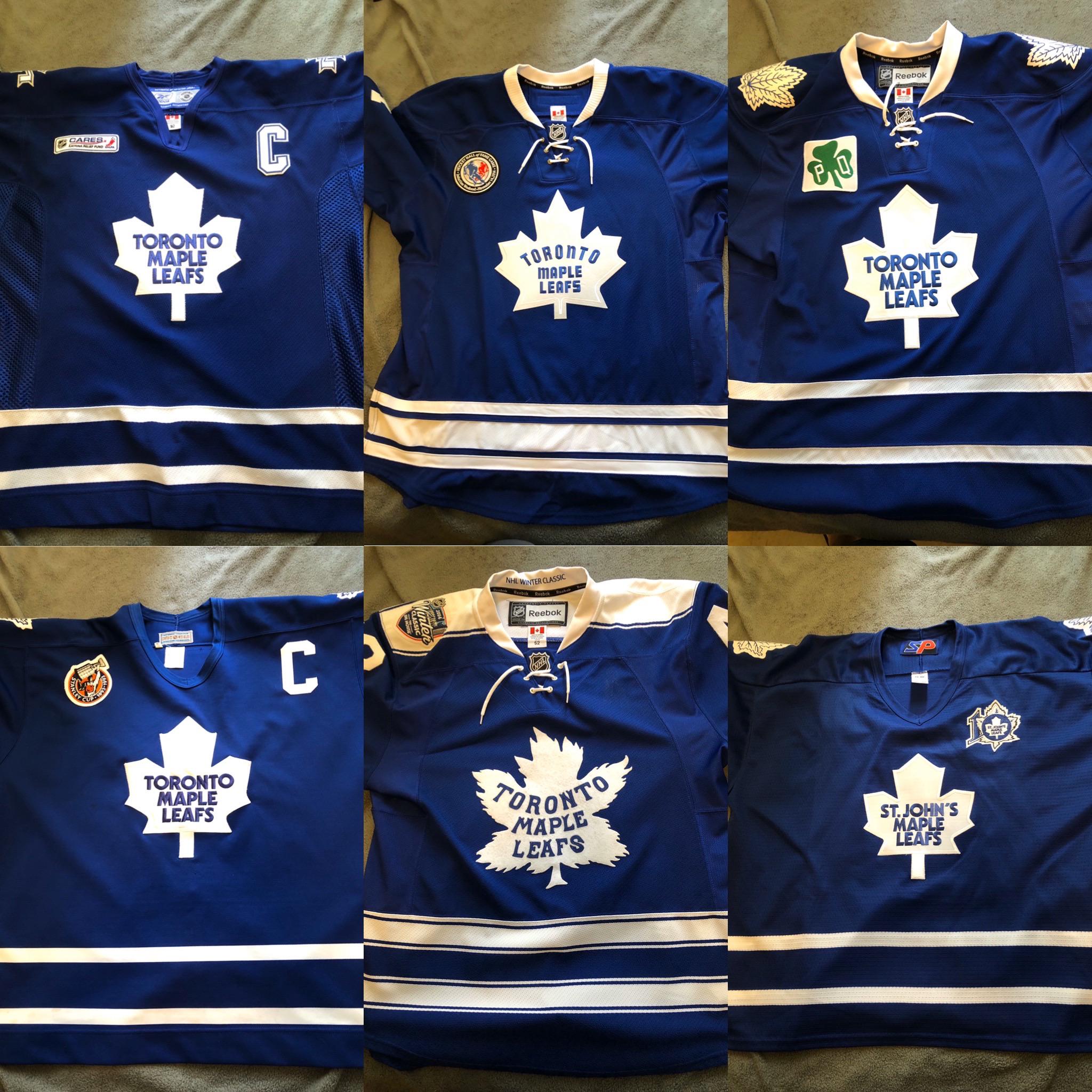 6 Maple Leafs jerseys for sale r/hockeyjerseys