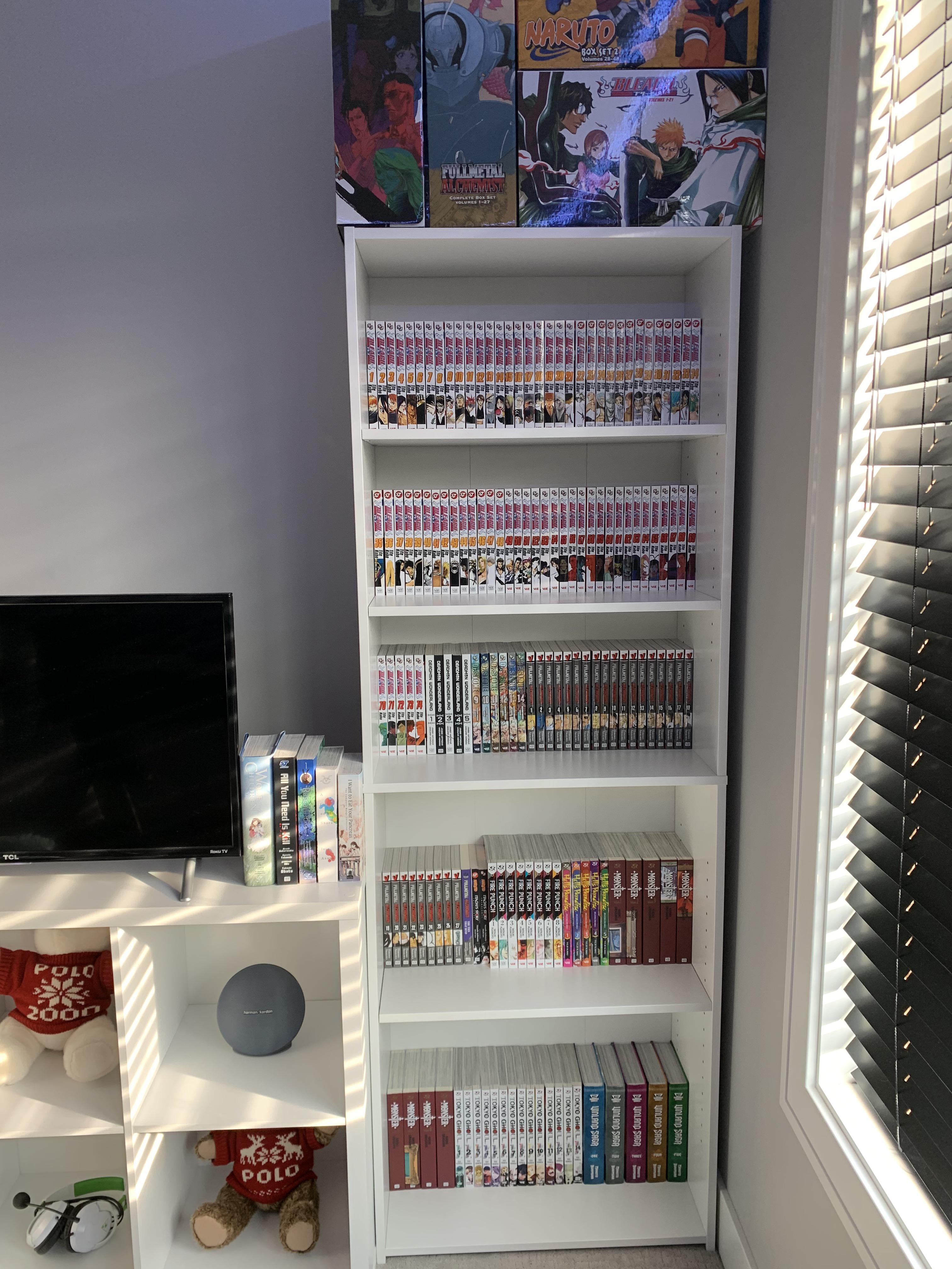 I rearranged my manga alphabetically and idk how I feel I don’t like