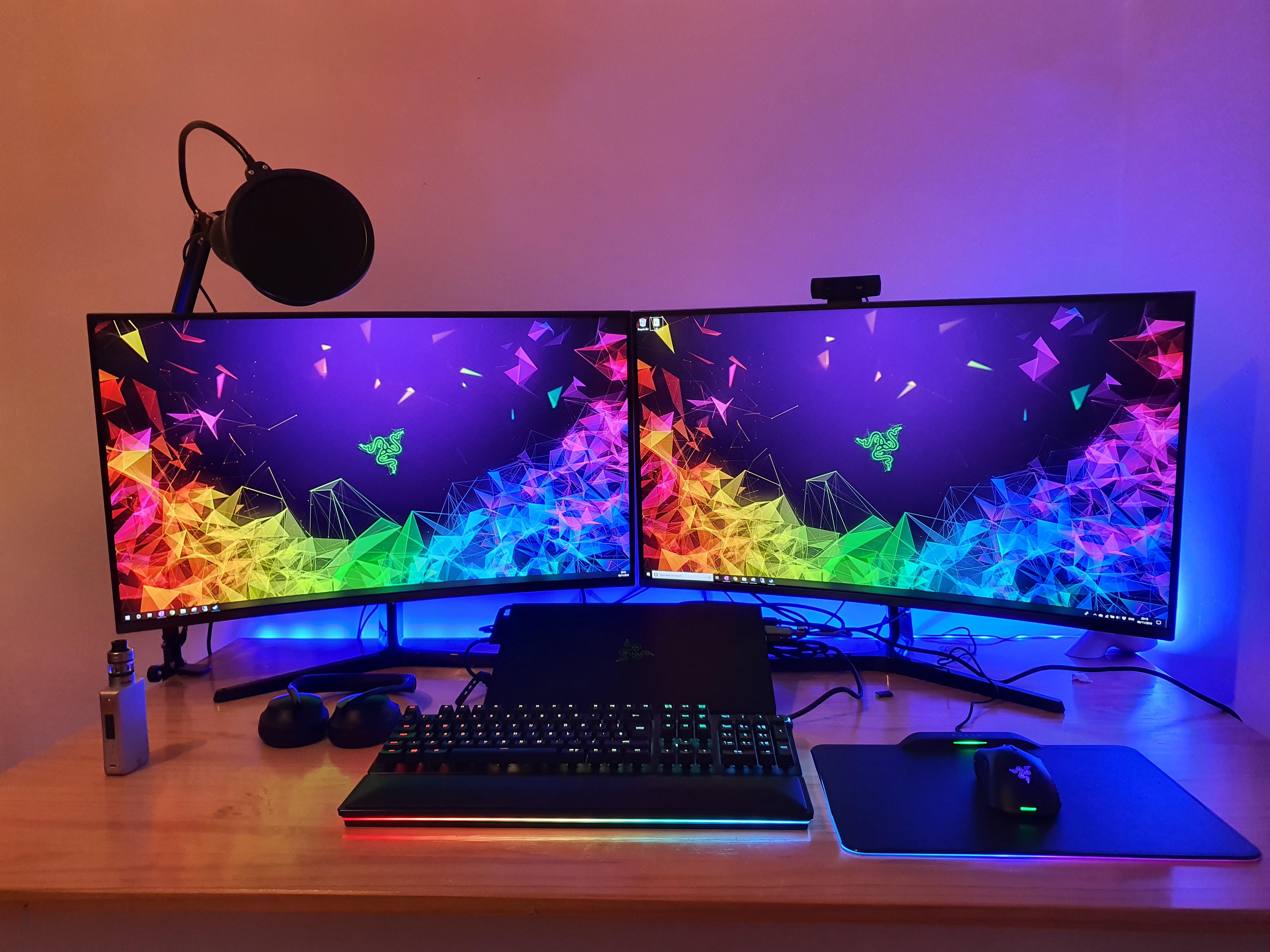 UPDATE 2nd Monitor, cam and Mic set up. Need some decent speakers