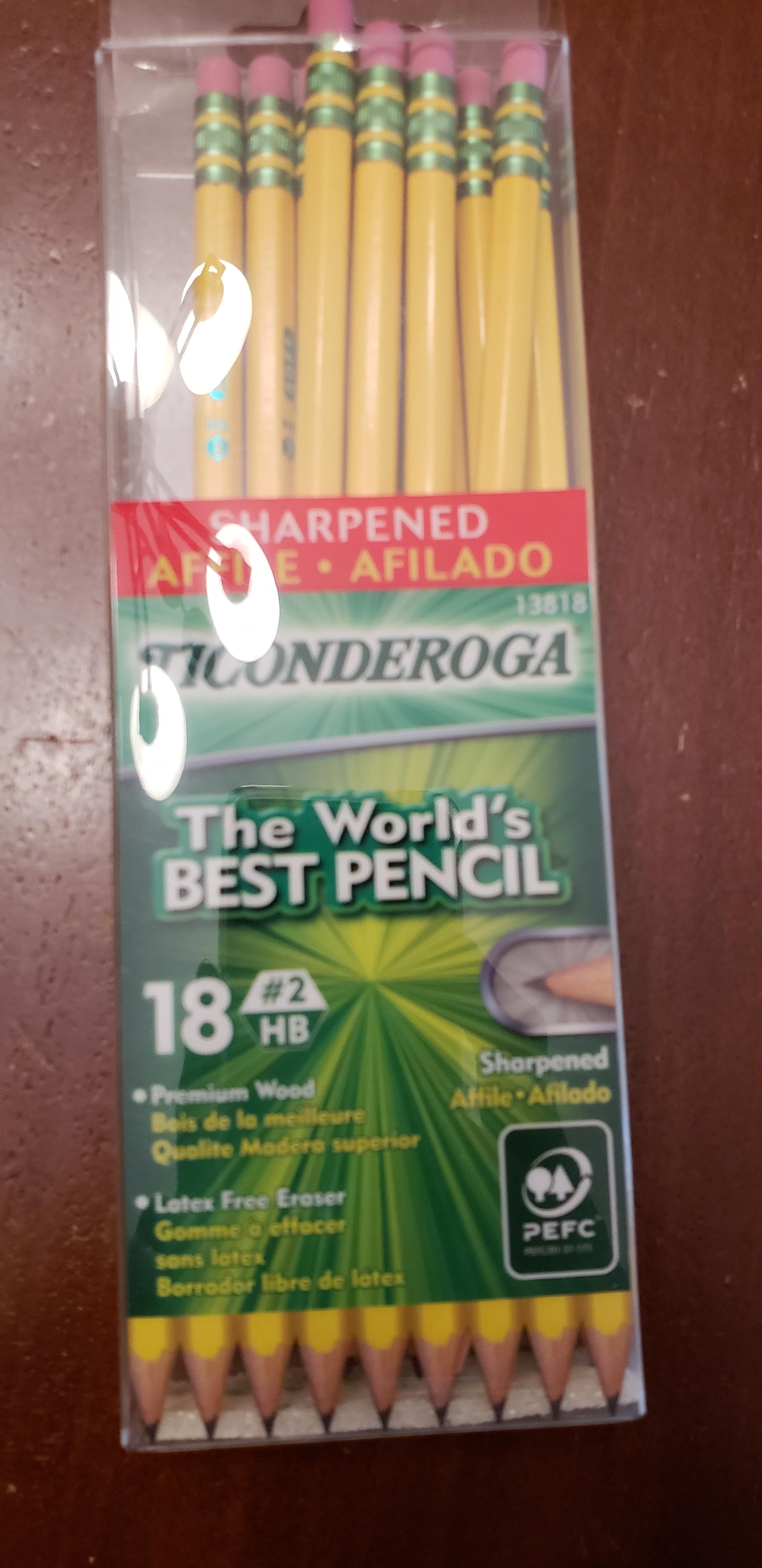 Ticonderoga makes their pencils look more sharpened than they are r