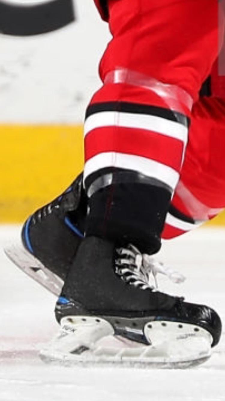 What kind of skate protectors are these? Jaccob Slavin of the Carolina