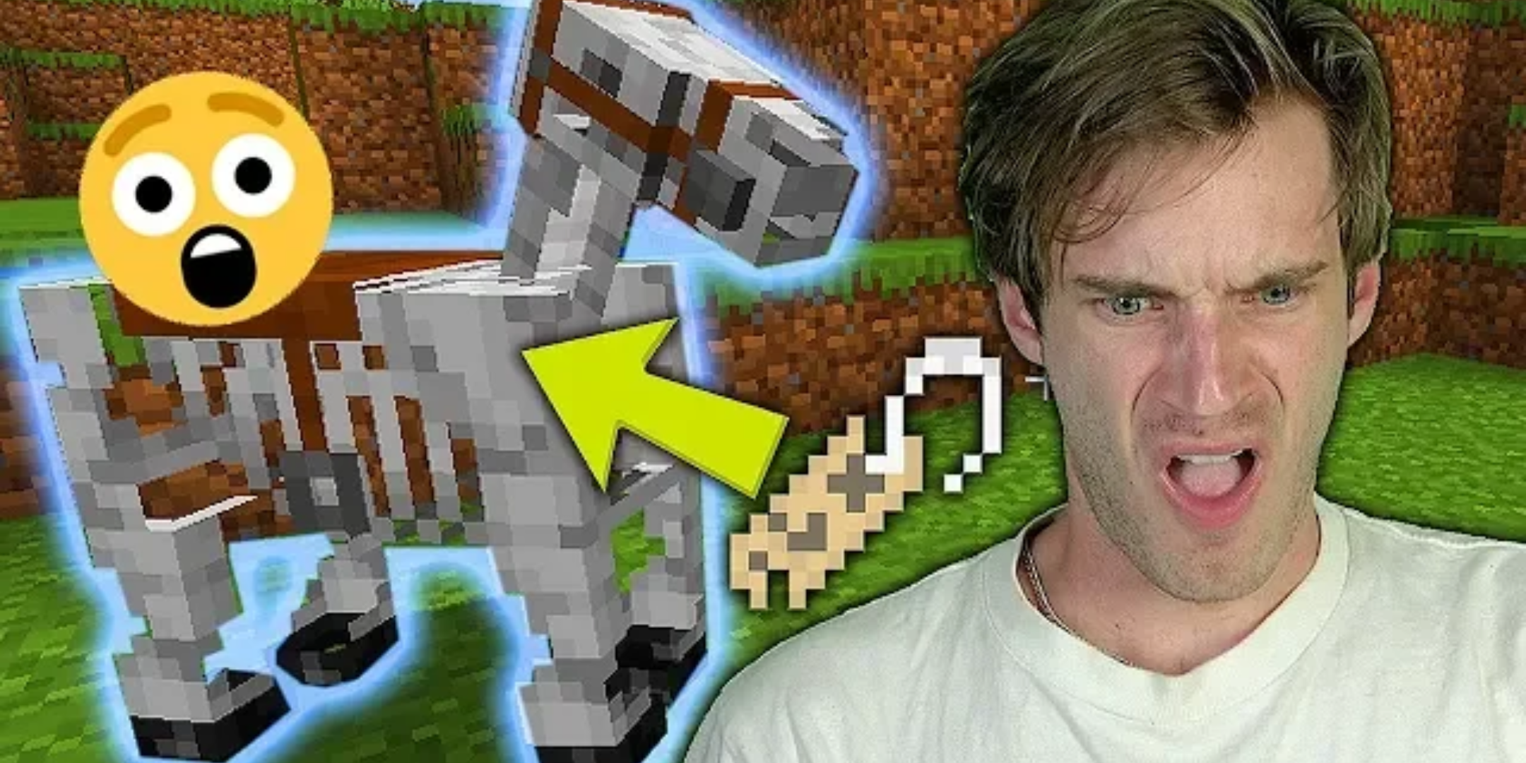 Hey pewdiepie you should name your other skeleton horse Grumm and name one pillager(bad villager