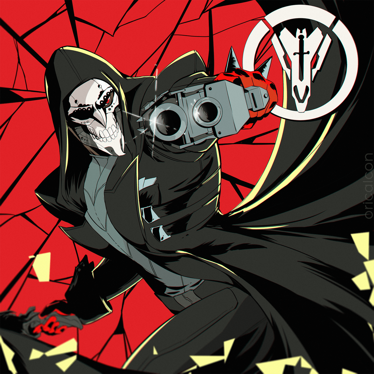 Reaper as Joker by oricalcon (OverwatchxPersona 5) r/Persona5