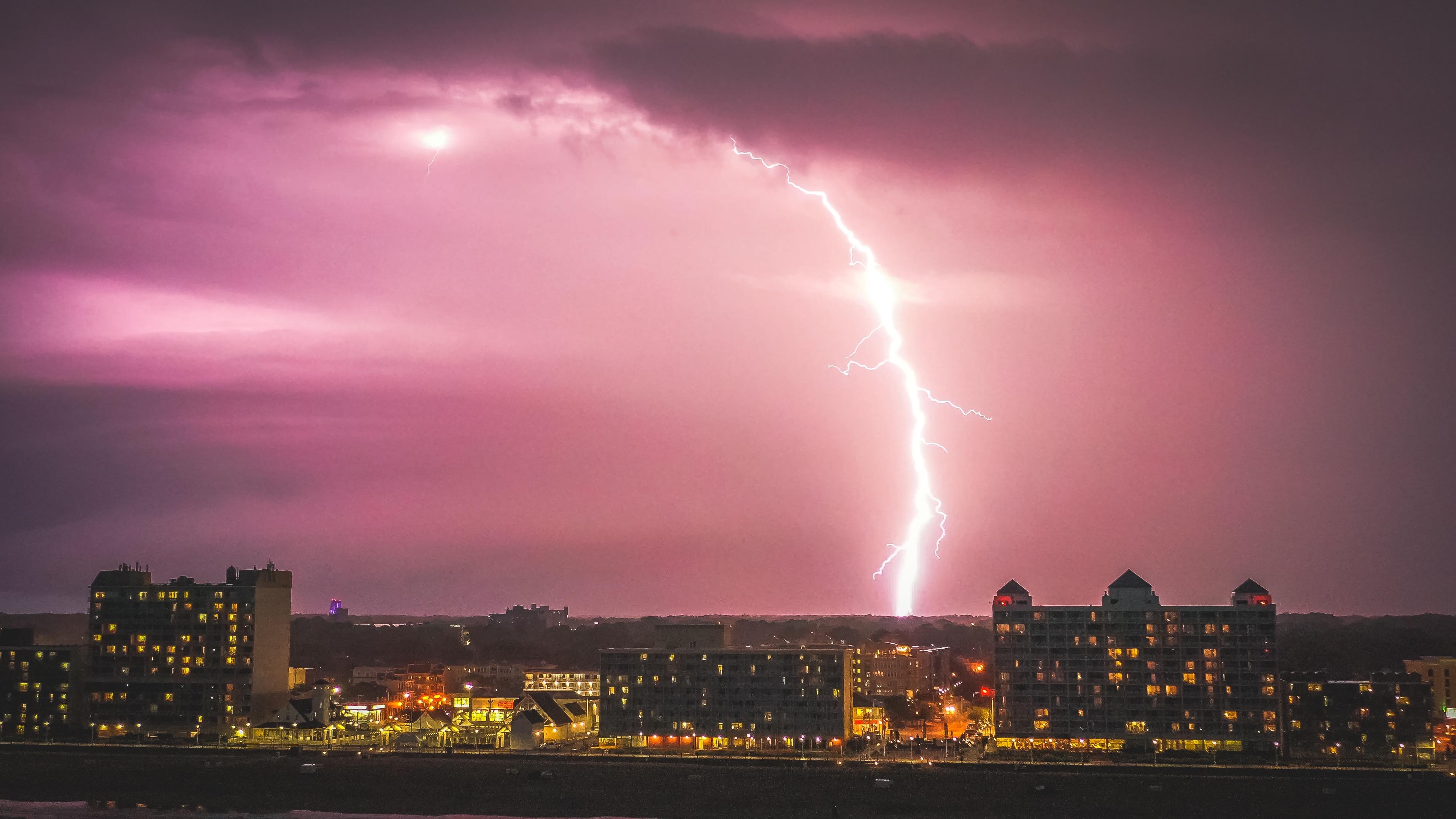 100’ over the Atlantic during a tornado warning in Virginia Beach last