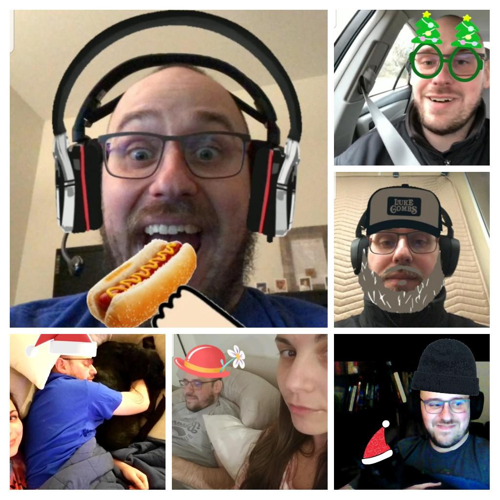 I like to "edit" pics of my boyfriend and send them to him...he acts