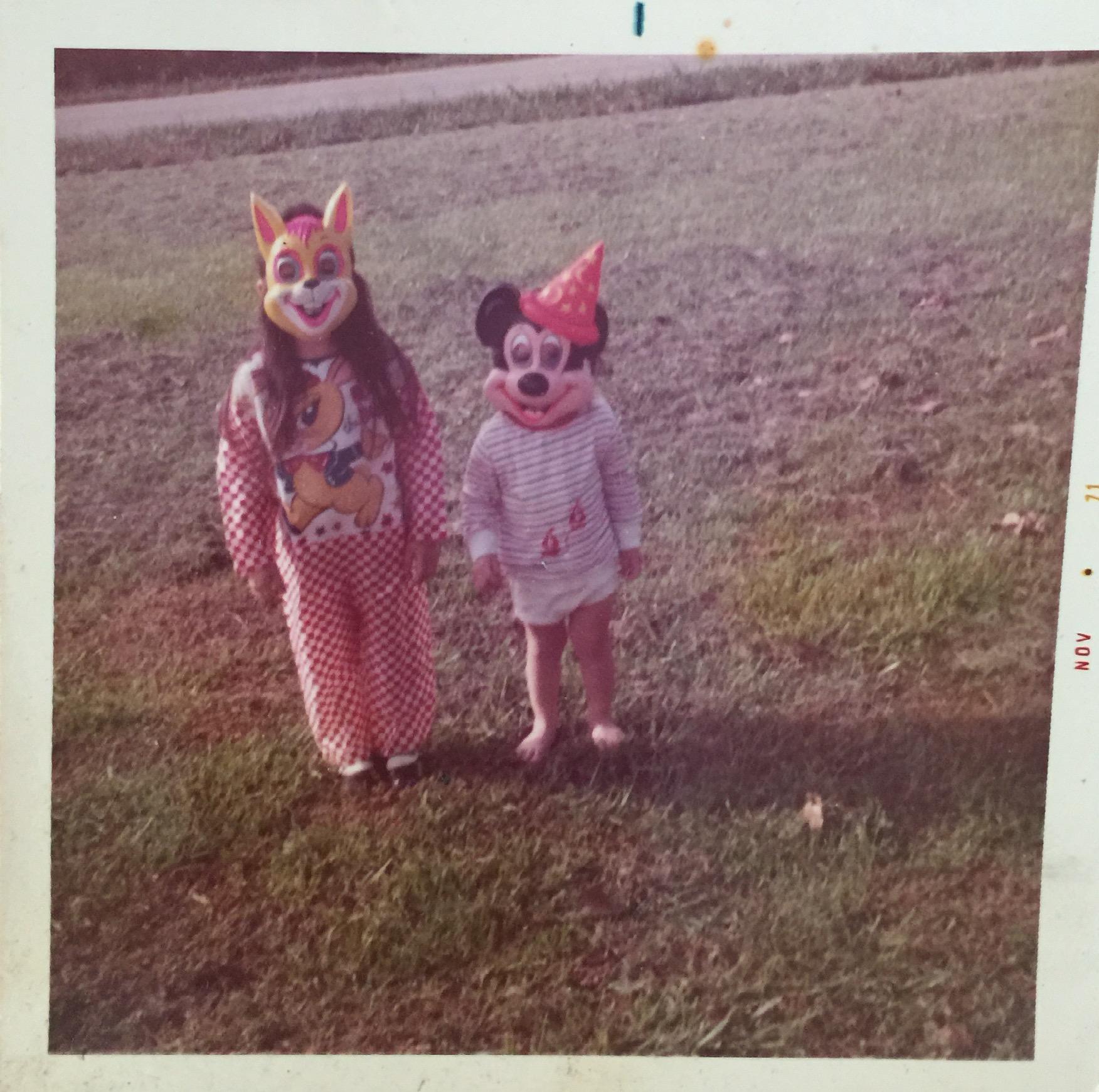 My relatives in Halloween masks in the early 1970's. r/OldSchoolCool