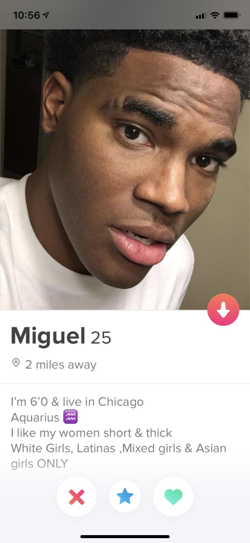 I just cam across this n****a profile on Tinder. I wasn’t interested