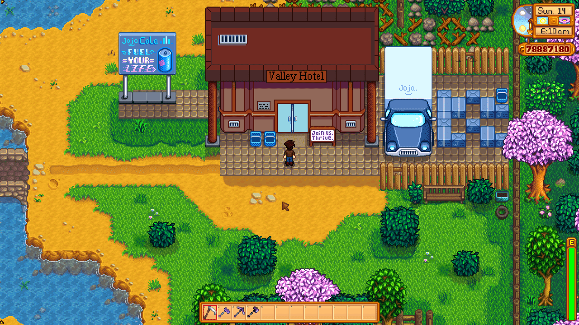 [WIP]Turning the abandoned Joja mart into a hotel. r/StardewValley