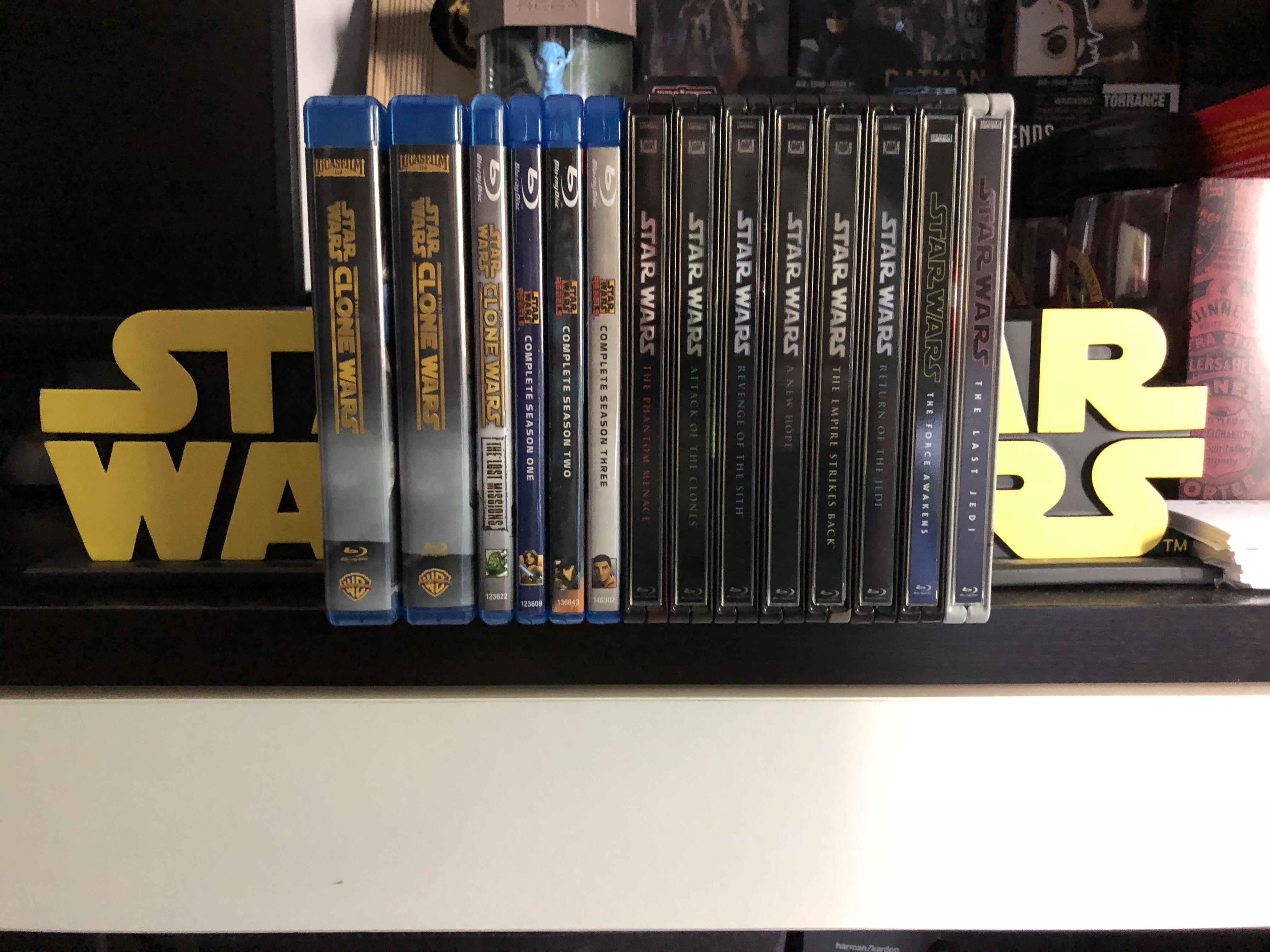 Got this entire Star Wars BluRay collection (Including the bookend
