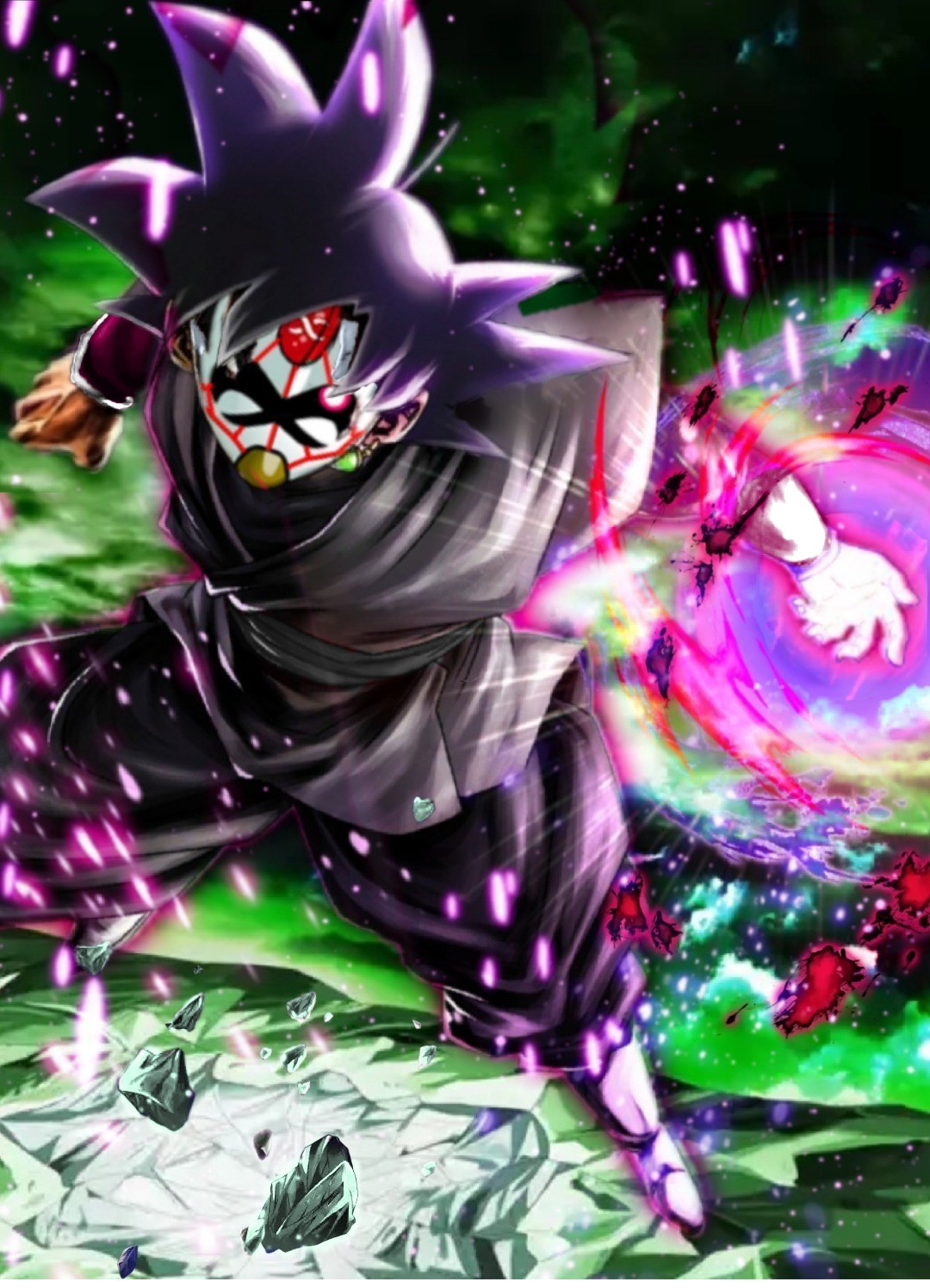 Crimson Masked Goku Black Edit (I promise this is my last Goku Black, these are just too fun to