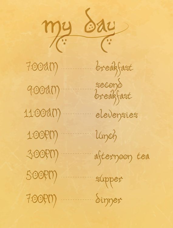Since I like to have small meals, this is basically what my meal plan