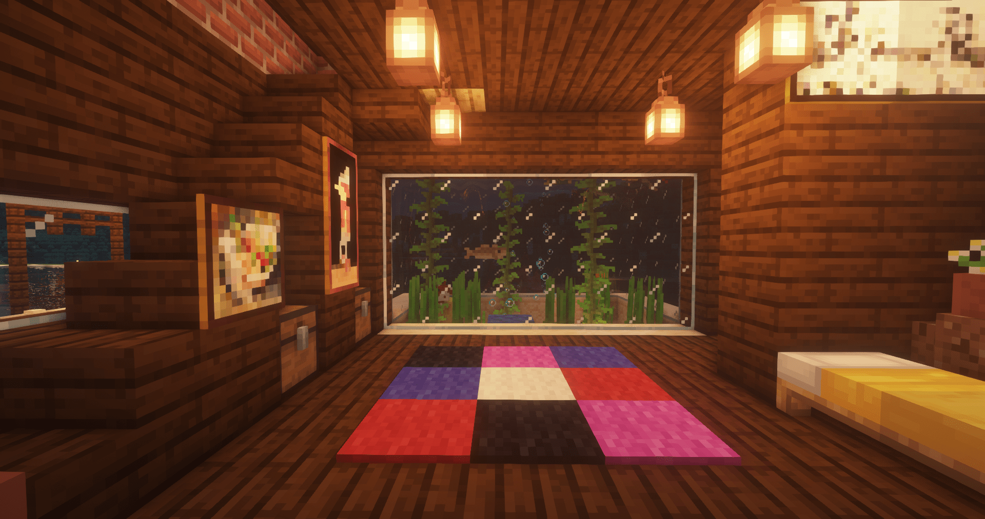wanted to make a small aquarium, ended up with this D Minecraft