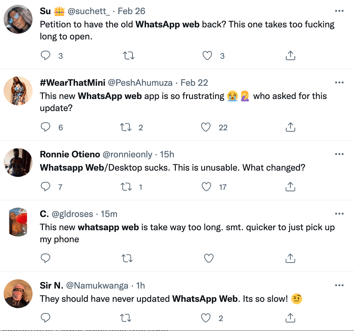 Great job, WhatsApp! Everyone talking about the update loves it! whatsapp