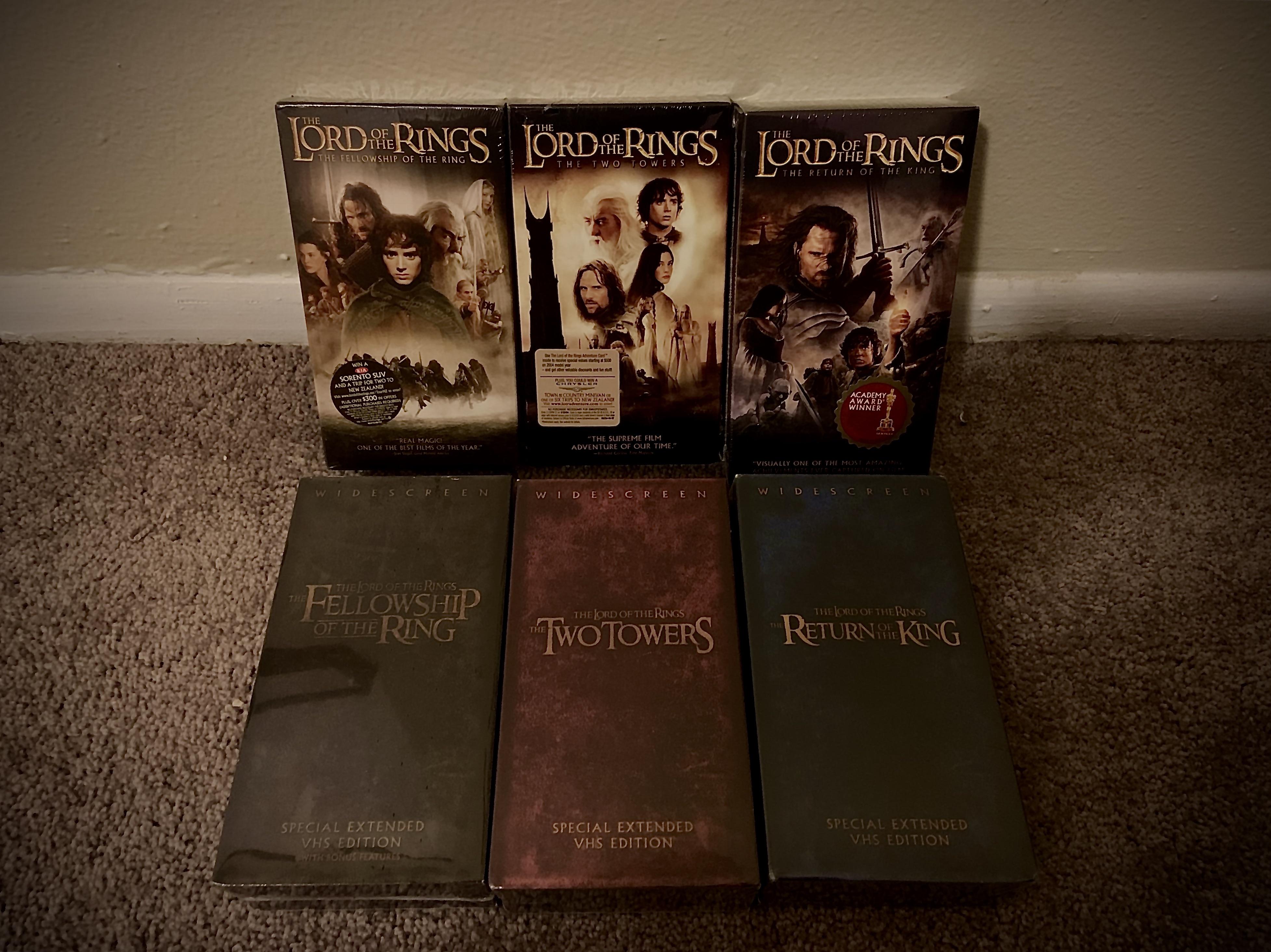 My LOTR Extended VHS Collection.. So Precious! r/lotr