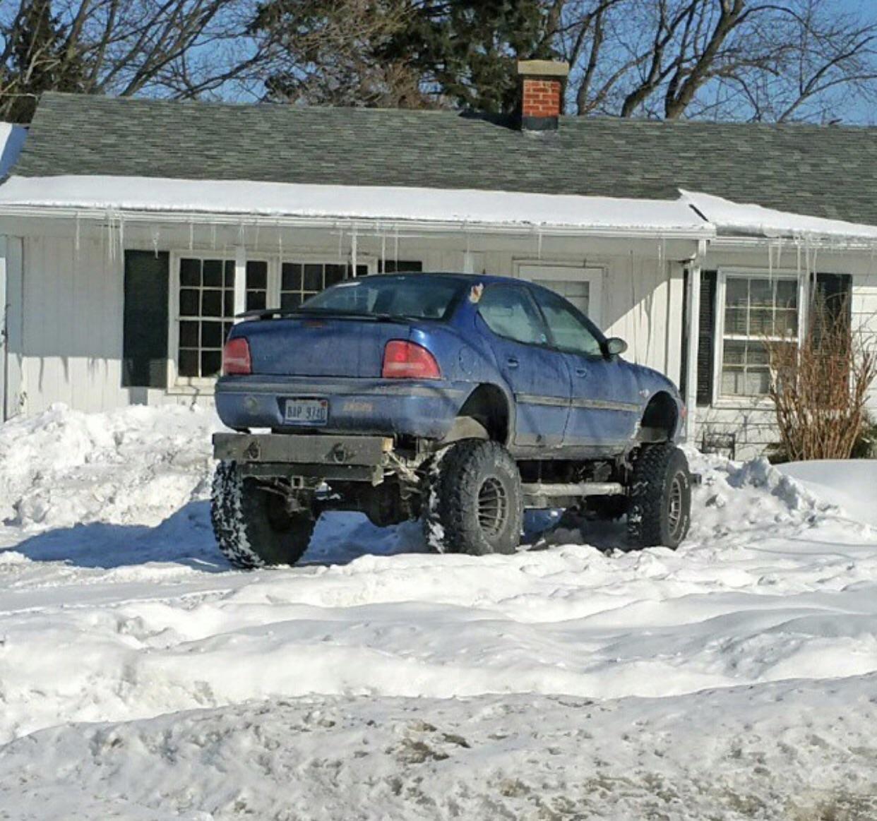 I saw this car in Grand Rapids, MI a few winters ago and thought I'd